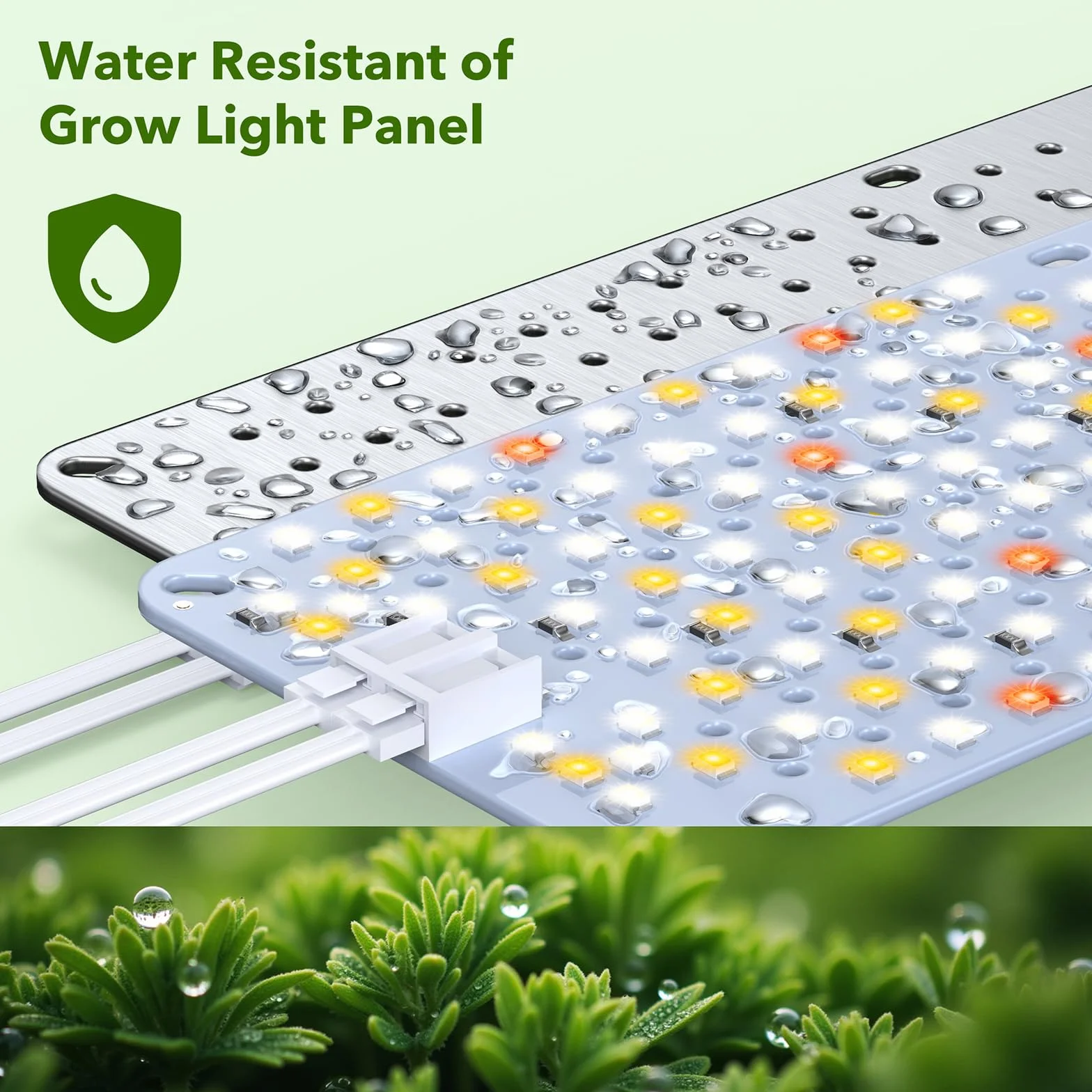 4Pack lámparas LED para plantas, luz de espectro completo para plantas de interior, panel de lámparas de cultivo con auto de 4/8/12 horas, luz de crecimiento para cultivo, vegetación y floración