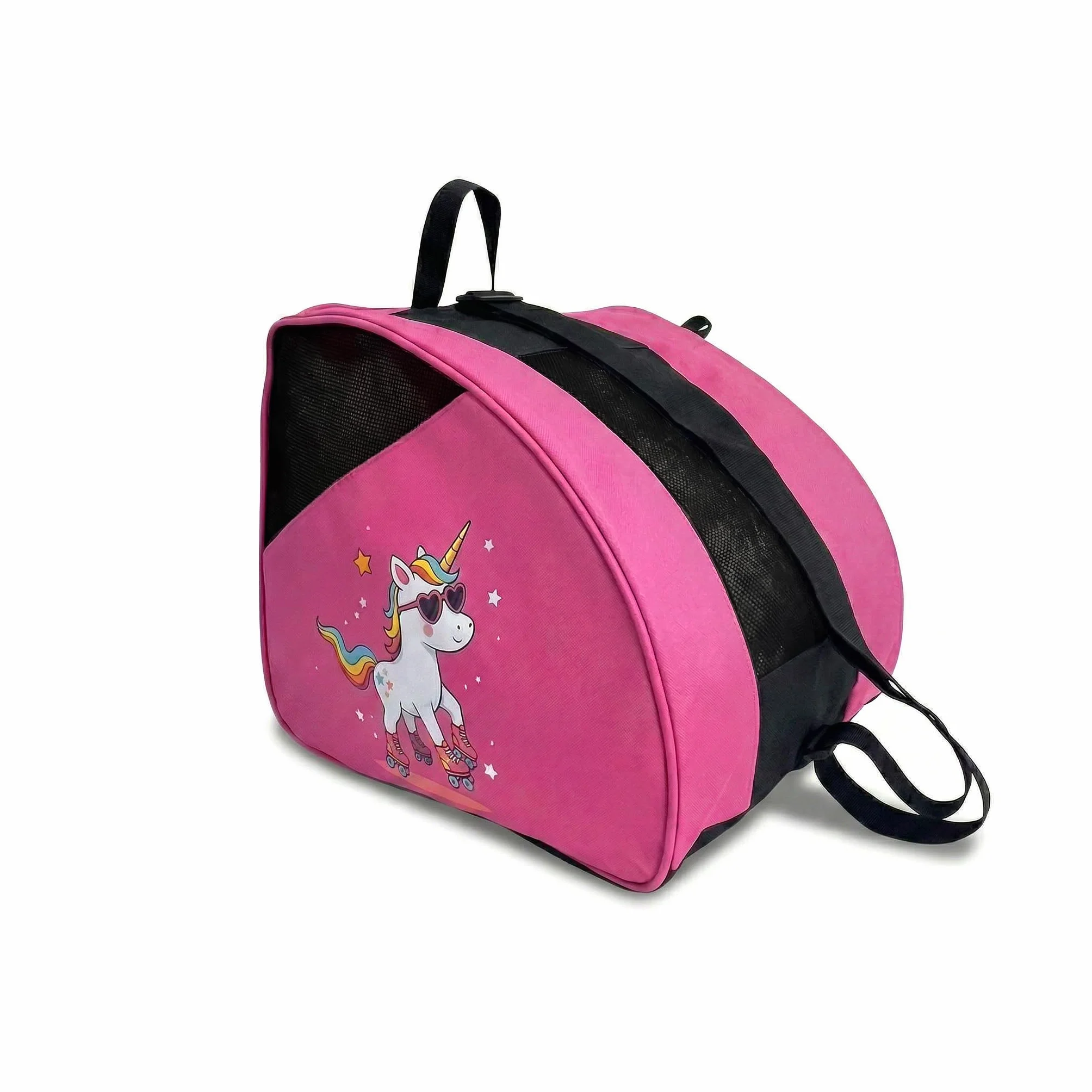 Bolsa para Patines DOJA Barcelona Rosa Unicornio Correa Ajustable Acolchada Mochila Patines Material Resistente