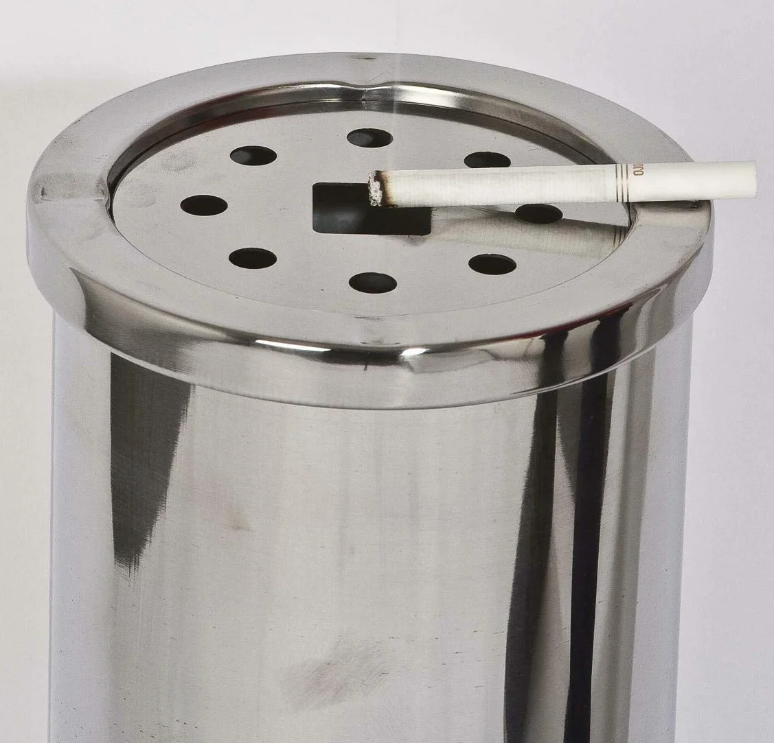 Cenicero de pie acero inoxidable para exteriores