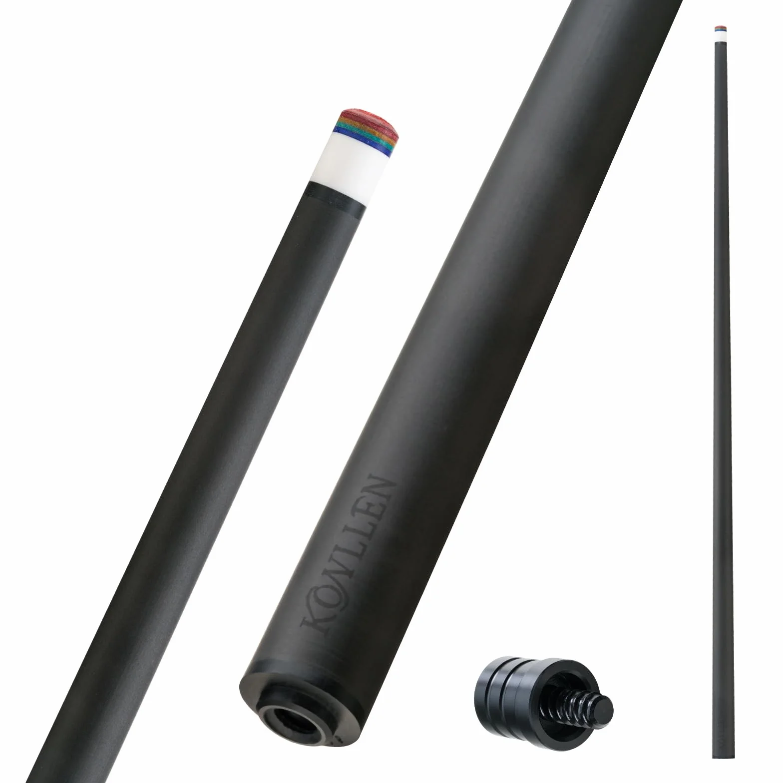 KONLLEN Taco de fibra de carbono de 12 mm Uni-Loc Radial 3/8 x 8 Articulación