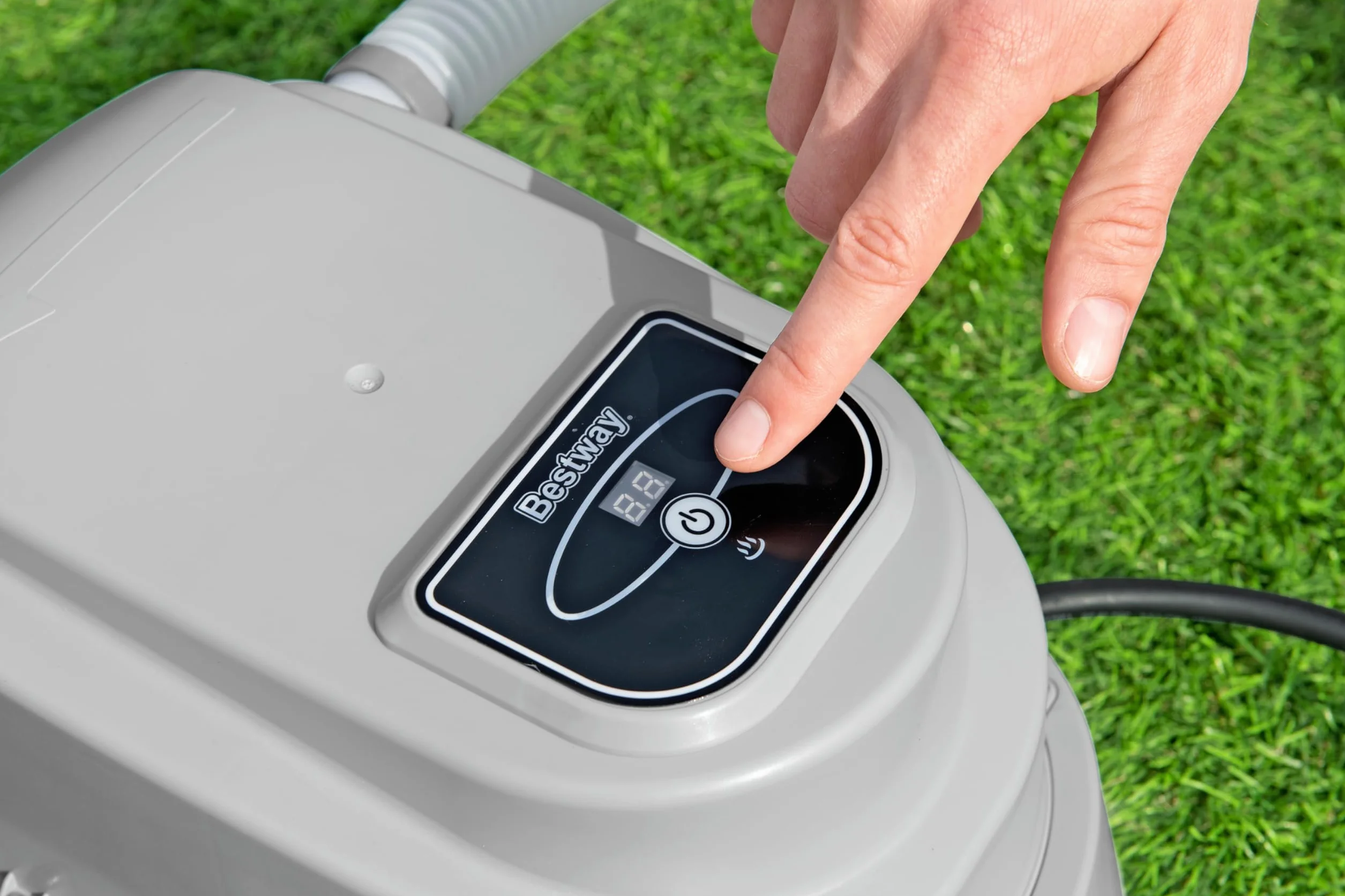BESTWAY Calentador de Agua Eléctrico 42,6x26,6x18,7 cm Gris