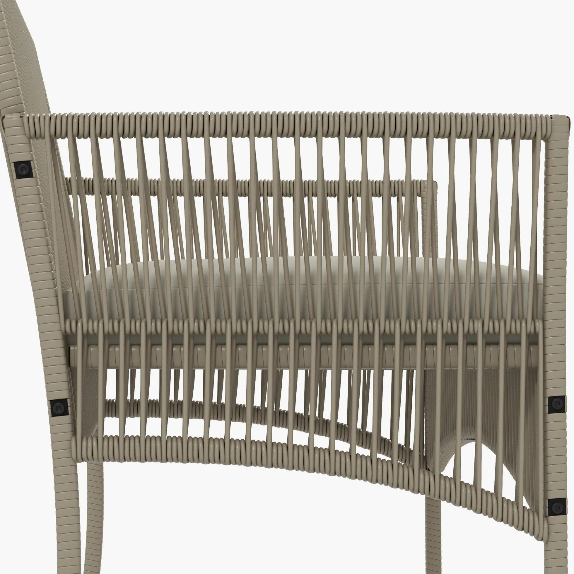Outsunny Conjunto Jardín Exterior Ratán 4 Piezas Sofá 2 Plazas Sillones Cojines Mesa Tablero Vidrio Caqui