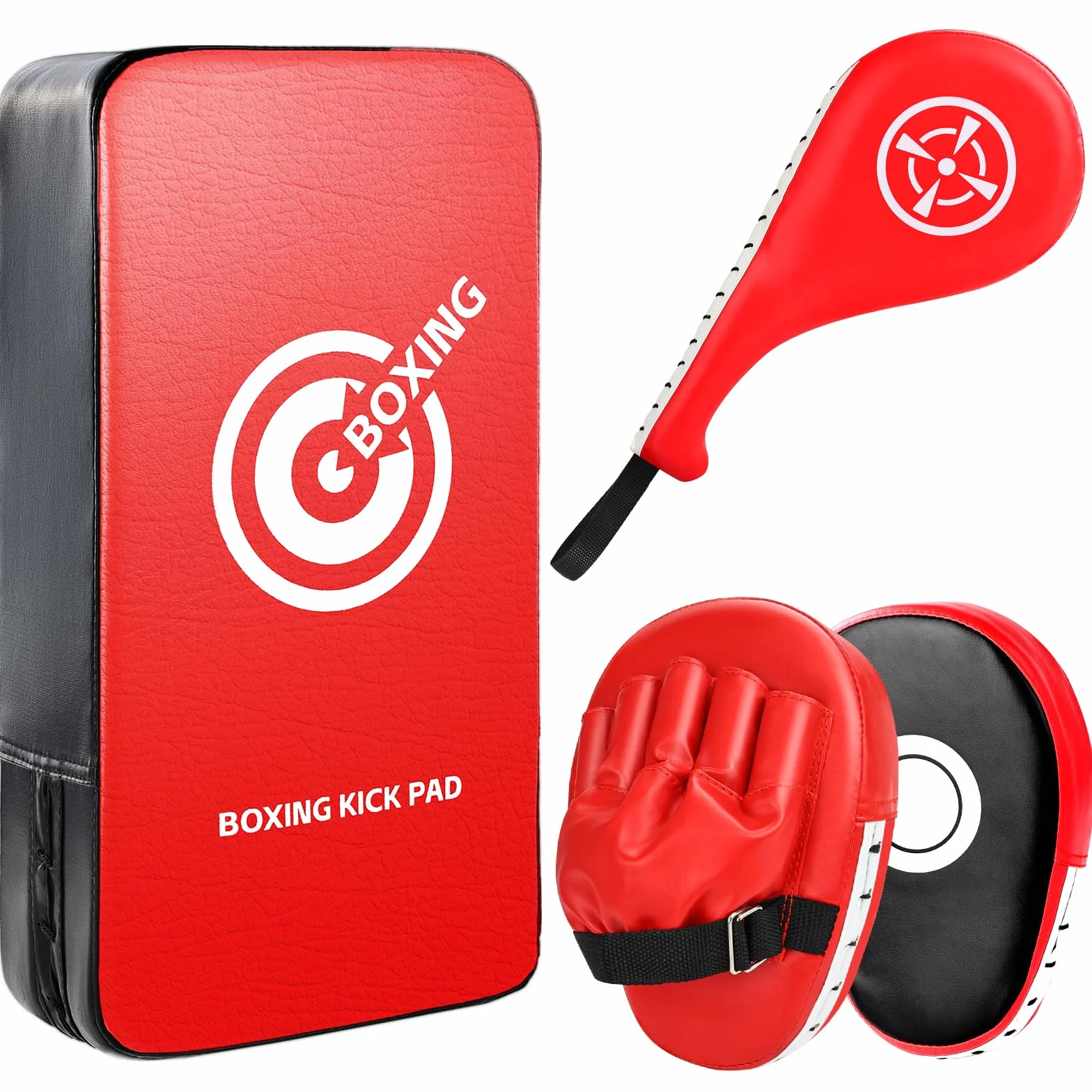 Set de Kick Pads para Niños – Kick Pad de Taekwondo, Manopla Curva & Doble Paddle de Patada para Artes Marciales