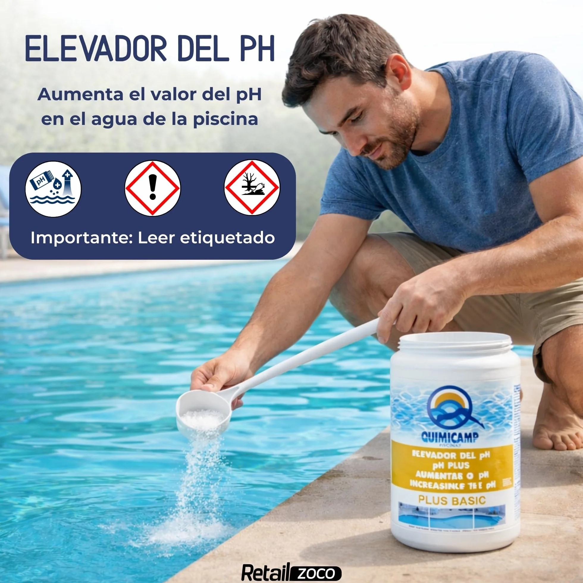 Incrementador de pH Granular 2 kg para Piscina