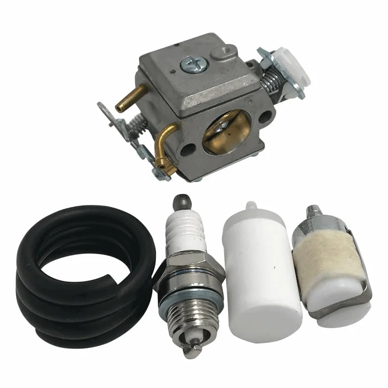 Piezas de herramientas de jardinería Kit de bujías de manguera de filtro de combustible de carburador HUNDURE apto for HUSQVARNA 372 371 365 362 piezas de repuesto de motosierra de Gas 503470501 50362