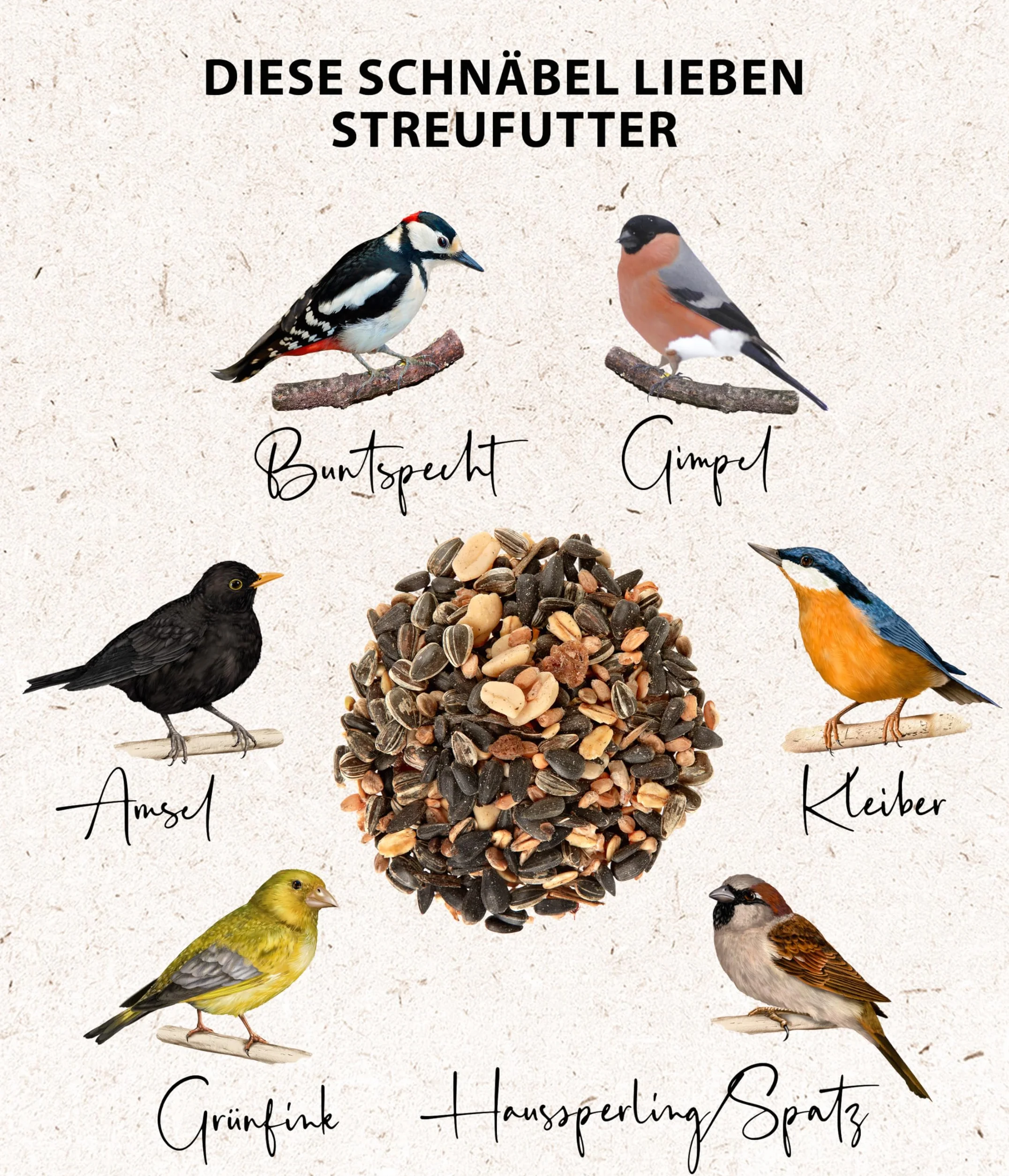 Dehner Natura Comida para Aves Silvestres, pienso