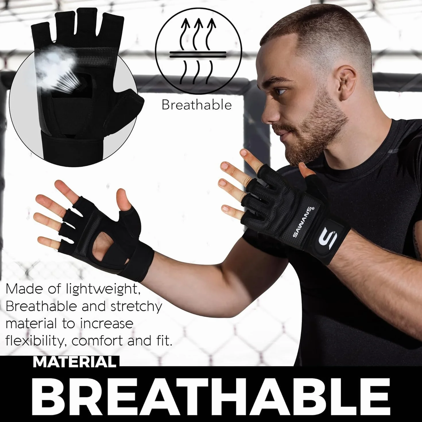 SAWANS Guantes de Boxeo Hombres Mujeres Kickboxing Sparring Artes Marciales Muay Thai