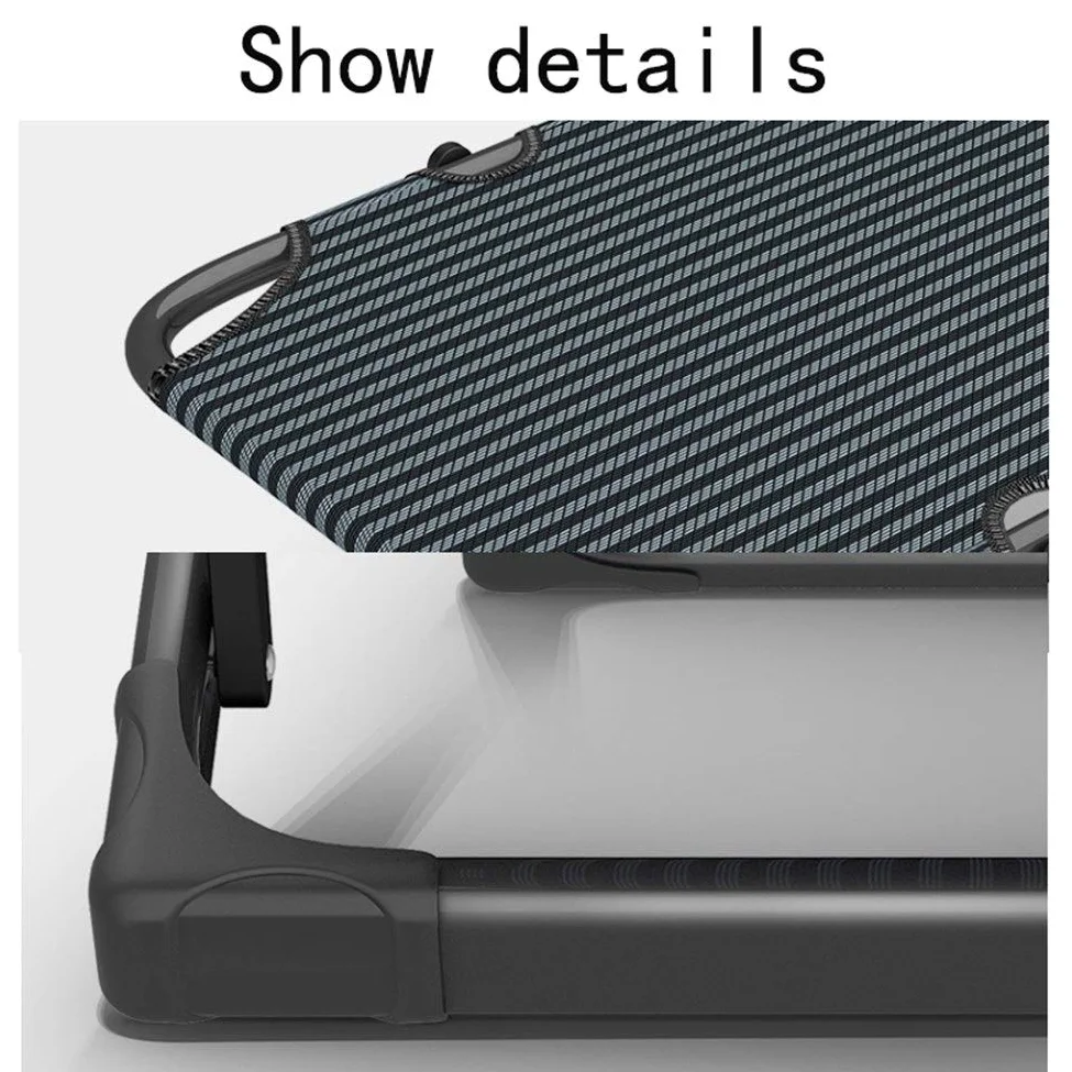 Sillas Plegables de Gravedad Cero, Ajustables, con 10 Niveles de inclinación, para Playa, Patio, Piscina, jardín, Camping, Exteriores, Patas cuadradas de Acero (Color: Negro)