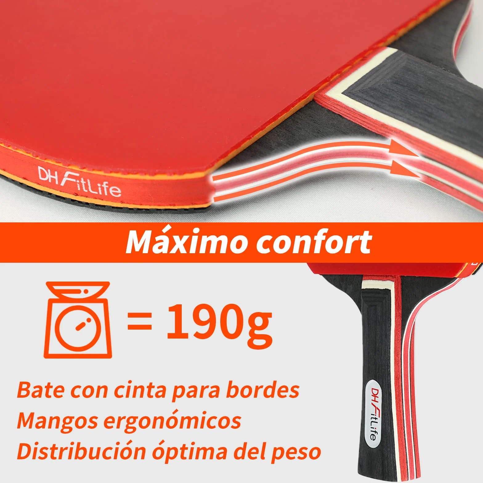 Juego de Raquetas de Ping Pong para 2 Jugadores con Red Móvil Extensible, 3 Pelotas, Bolsa de Almacenamiento