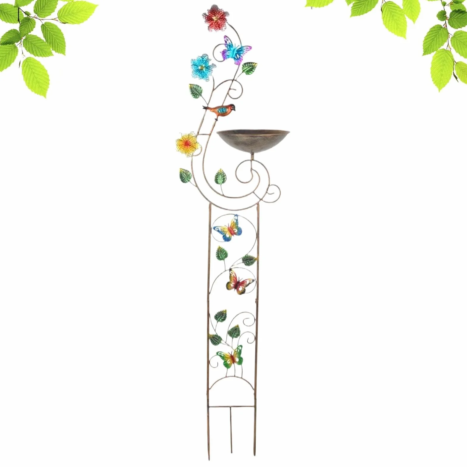 Bebedero Exterior Para Pájaros Bebedero De Agua Decorativo | Bebederos Autoportantes Para Pájaros Alto cuenco de agua decorativo para exterior, jardín, patio, césped y terraza,
