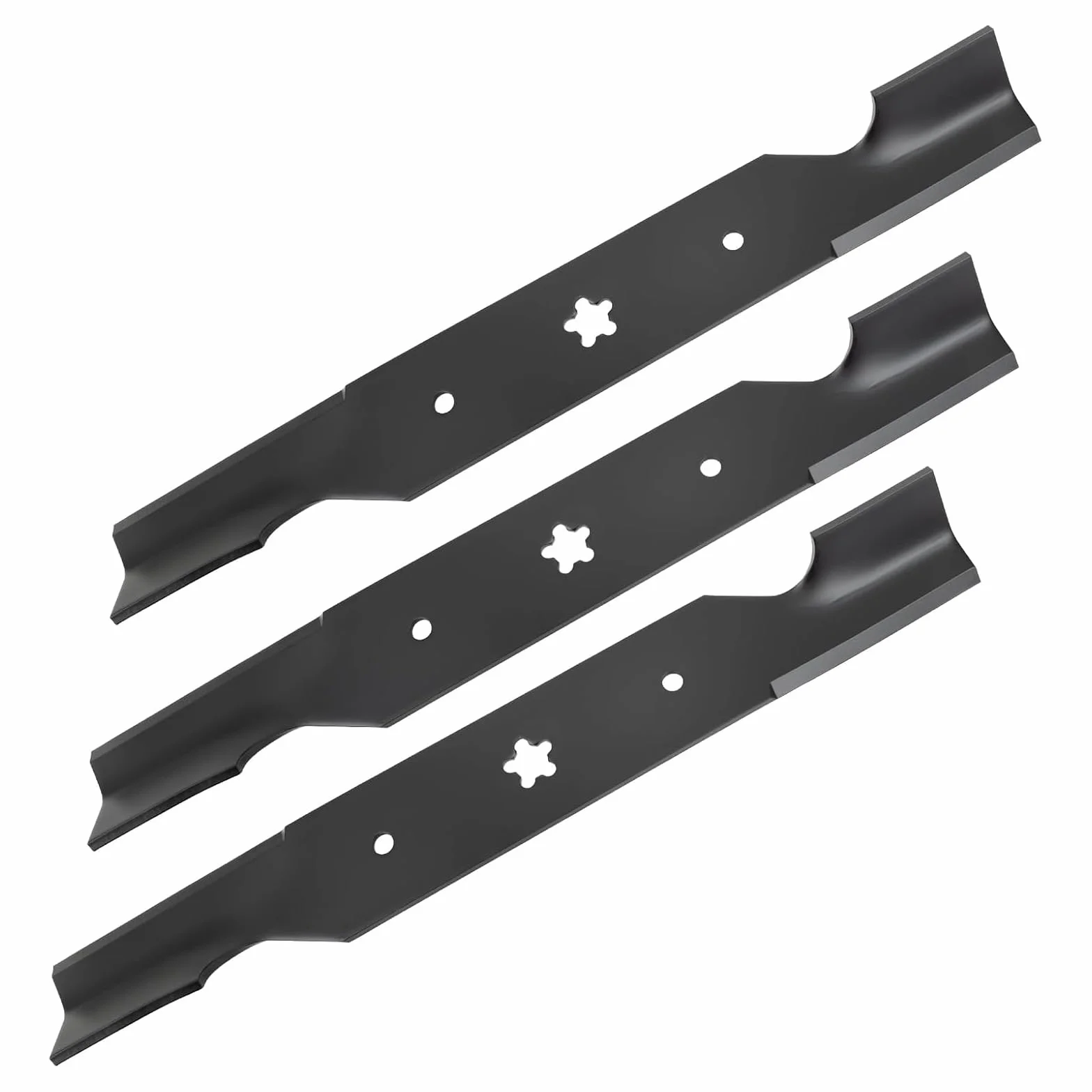 Cuchilla de cortacésped 187256 187254 574292401 532187254 539112053 532187256 compatible con AYP Poulan Crafts Man, sustituye a cuchillas de cortacésped Hus qvarna de 54 pulgadas