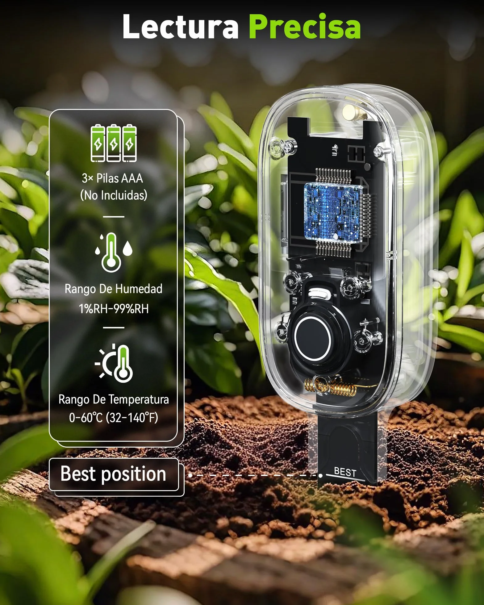 RAINPOINT inteligente sensor de humedad del suelo con aplicación, puerta de enlace, sistema de riego