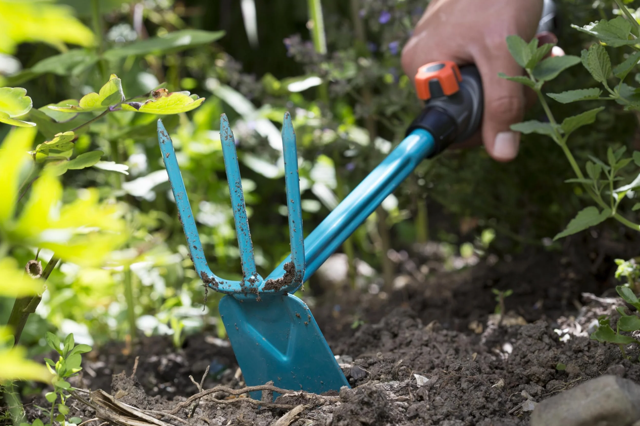 GARDENA Combisystem Azada Doble 3 Púas Ancho Trabajo 6,5 cm