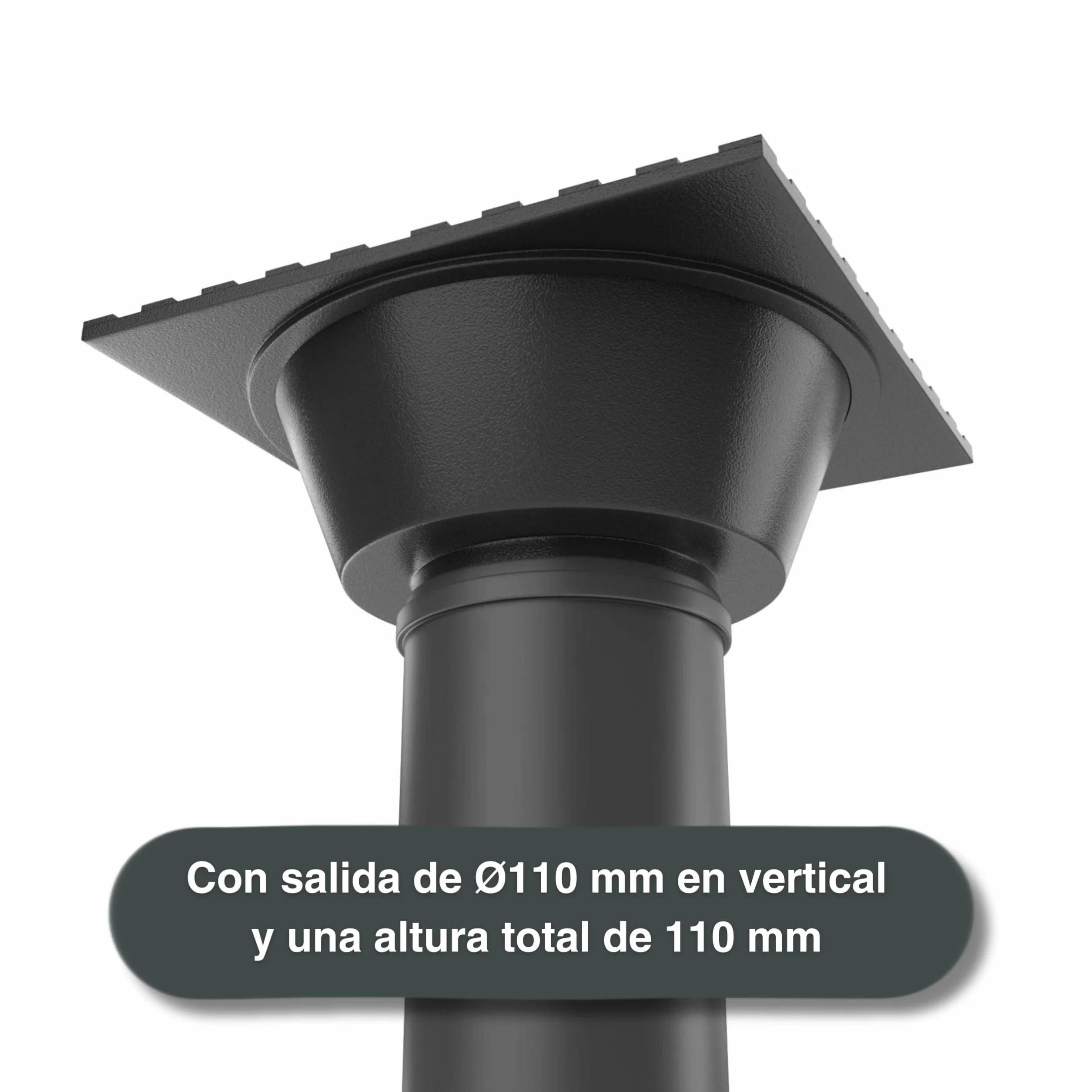 Vodaland Sumidero Sifónico de Fundición Dúctil Clase Carga M125 Drenaje Exterior 250x250mm Ø110