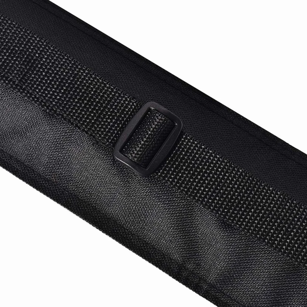 Black Pool Cue Case, Billiard Stick Storage Bag for 1/2 Snooker Rod