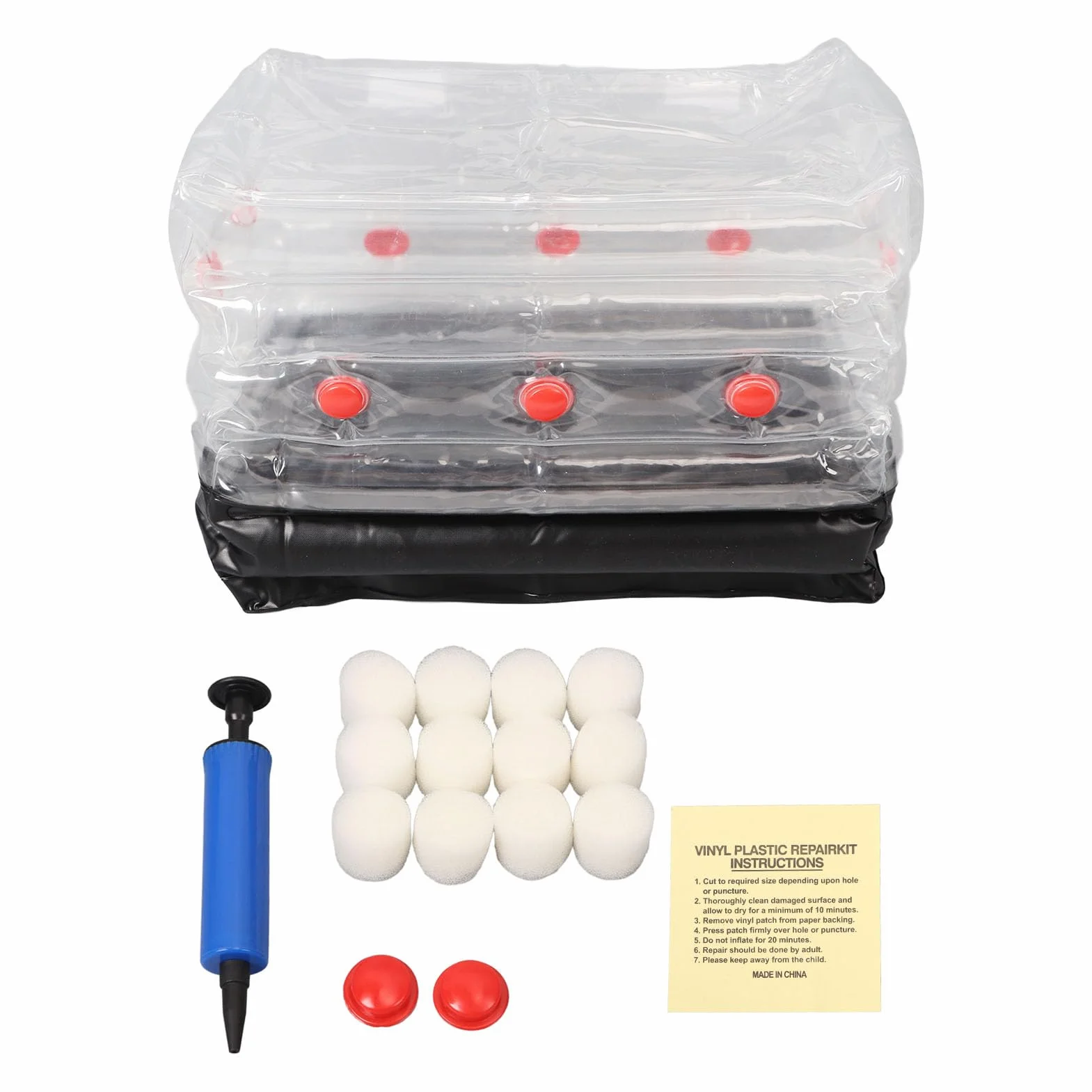 Kit de Cultivo de Hongos Inflable Versátil Monotub Portátil con Ventilador