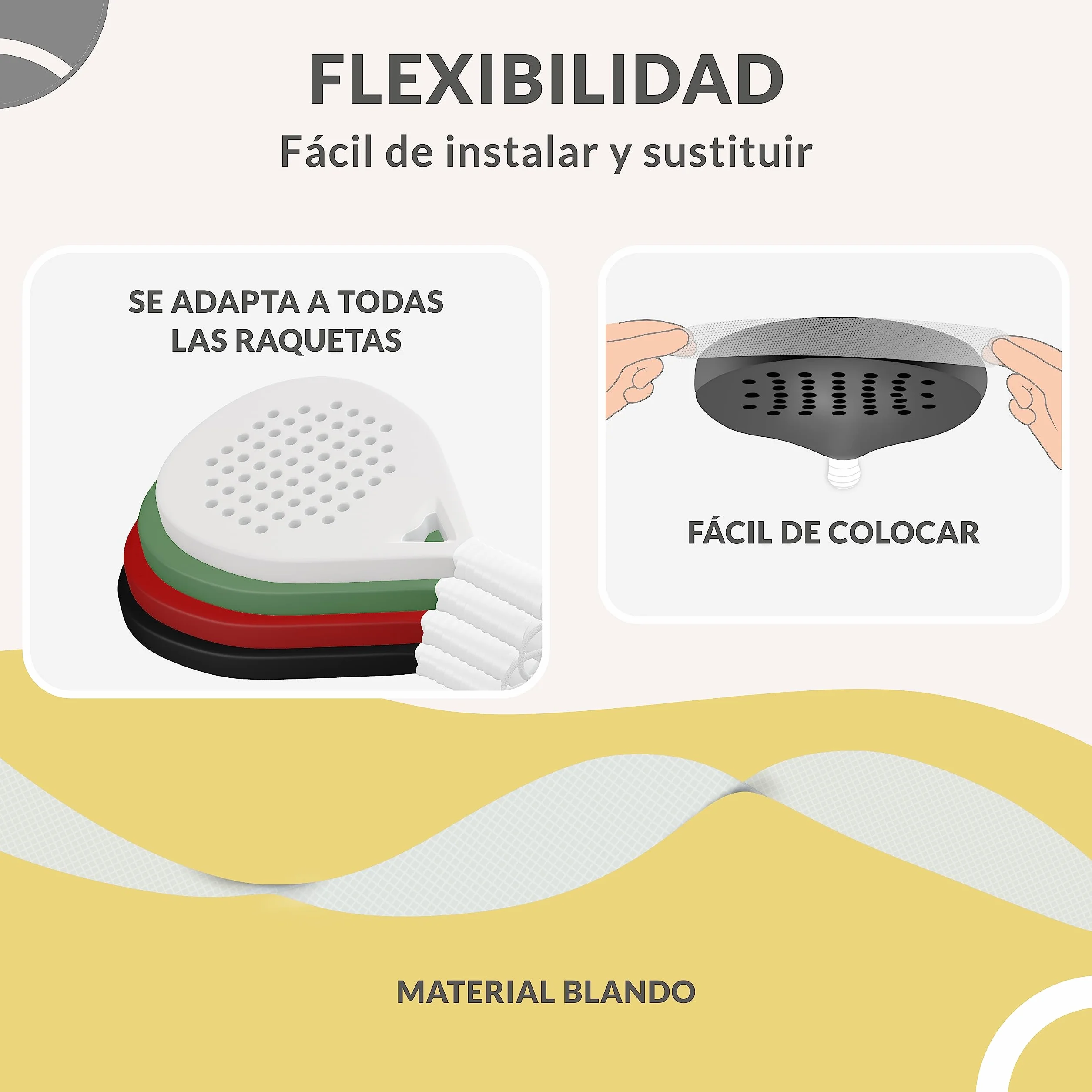 PALBEA Protector Pala de Padel Transparente 35x370mm - Accesorio Duradero y Ligero