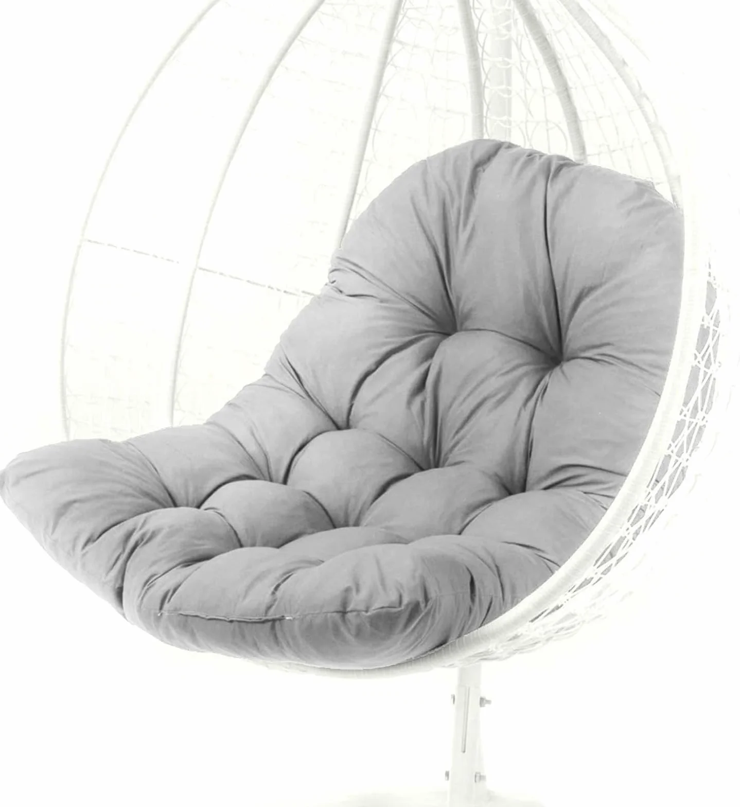 Cojín universal para asiento de repuesto para columpio, cojín para silla colgante, cojín para asiento de repuesto para banco de jardín, cojín para asiento de repuesto, cojín para silla tipo huevo,