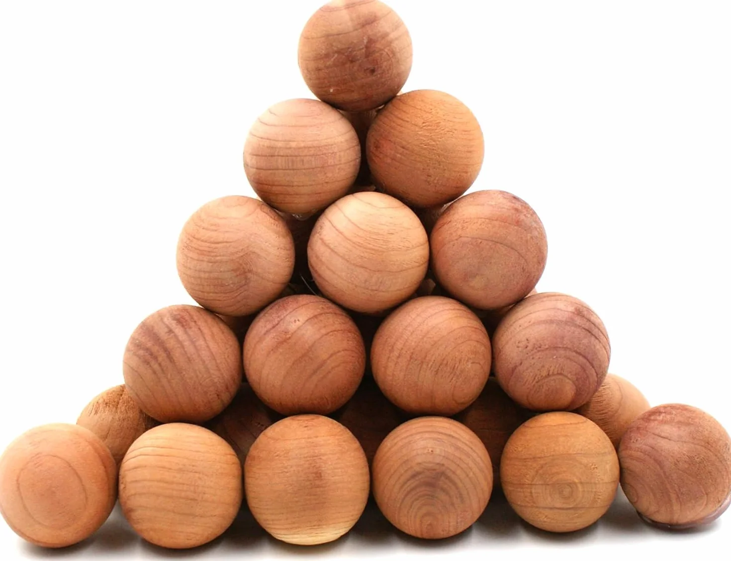 Cedro Antipolillas Natural 40 Piezas Bolas contra Polillas Armarios Ropa