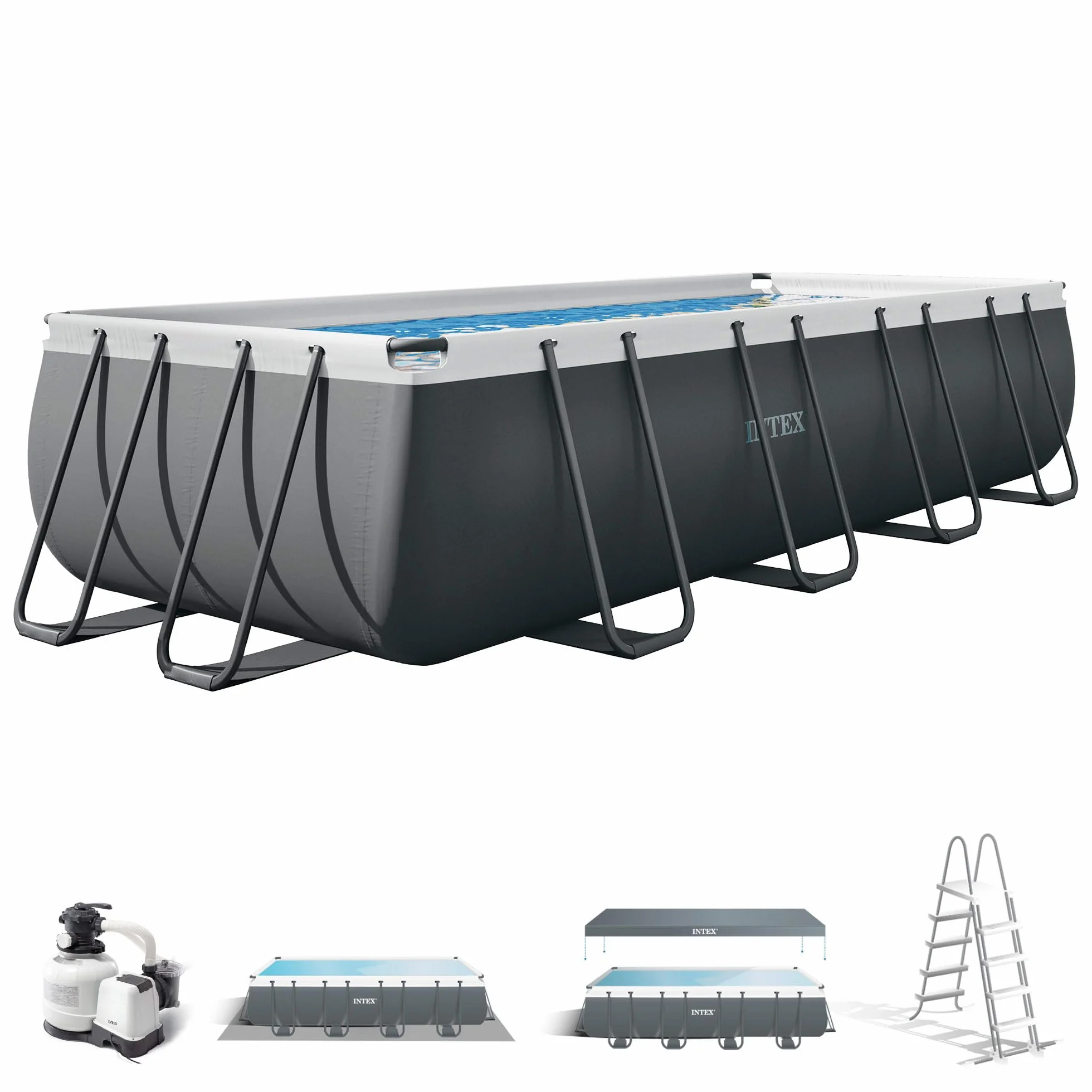 Intex Piscina Desmontable Rectangular Ultra XTR Frame 549x274x132 z Depuradora