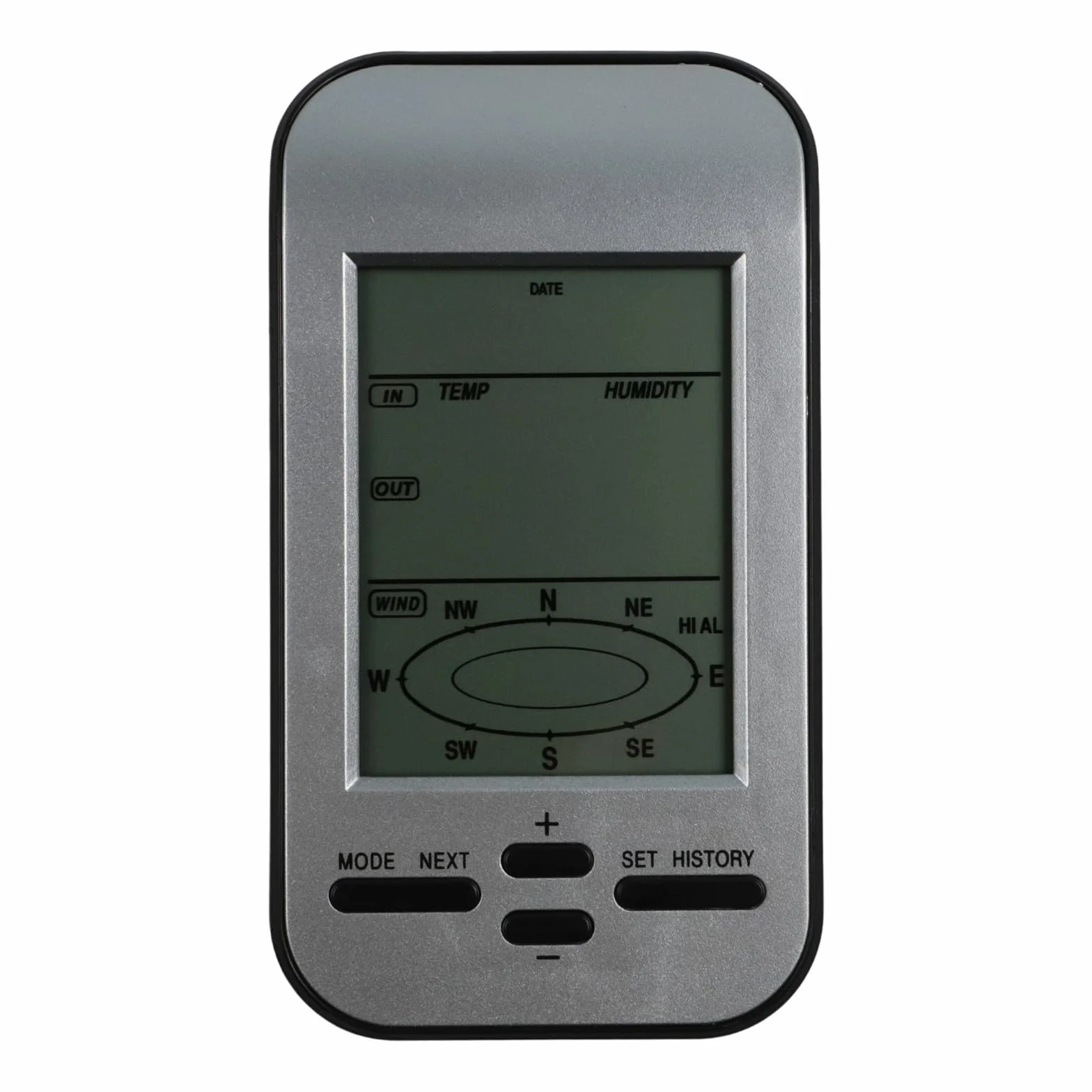 Estación meteorológica inalámbrica digital 433 MHz con anemómetro sensor velocidad dirección viento temperatura humedad pantalla LCD