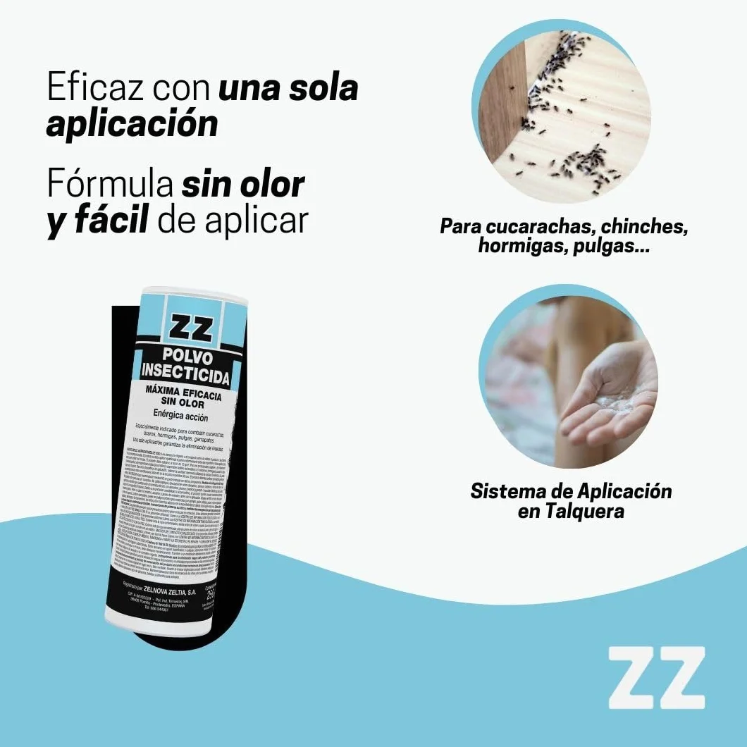 Zelnova Zeltia Polvo Insecticida 250 g Autorizado Uso Doméstico