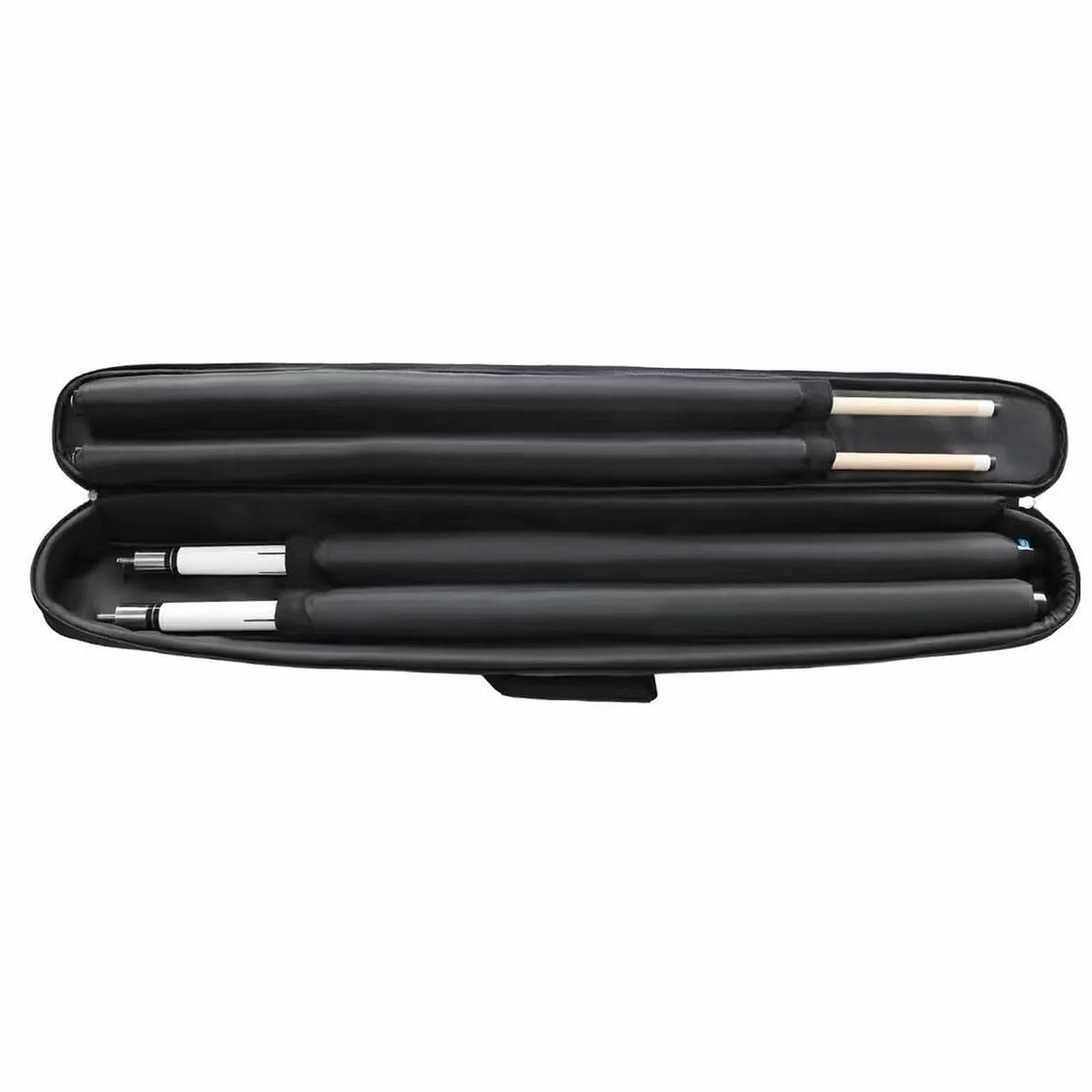 Funda para Taco de Billar Estuche Protector con Bolsillos Tela Oxford Impermeable Negro