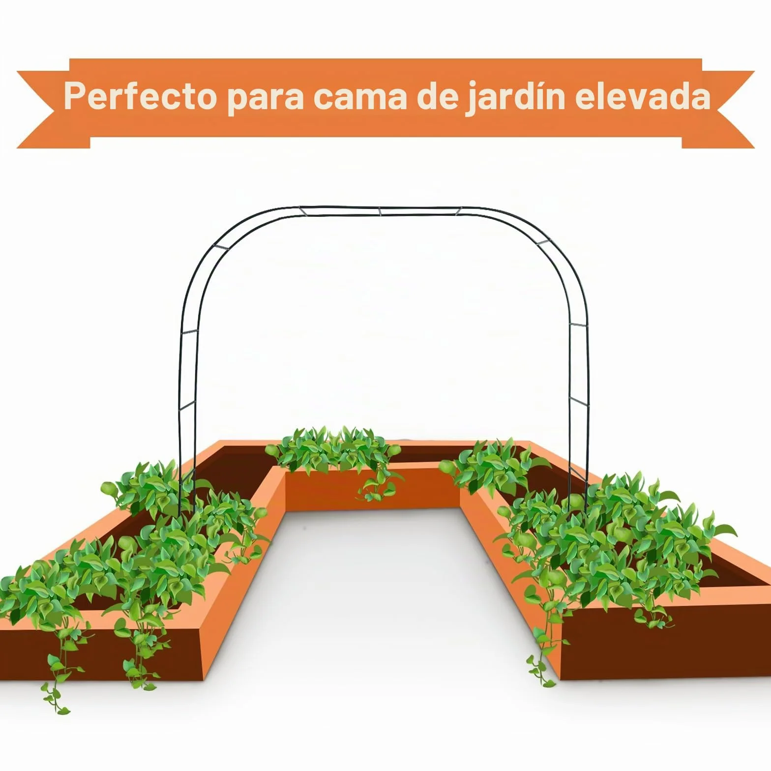 Mr. Ton Arco de Boda Pérgola de Jardín 7 pies 8 Pulgadas Alto x 4 pies 5 Pulgadas Ancho