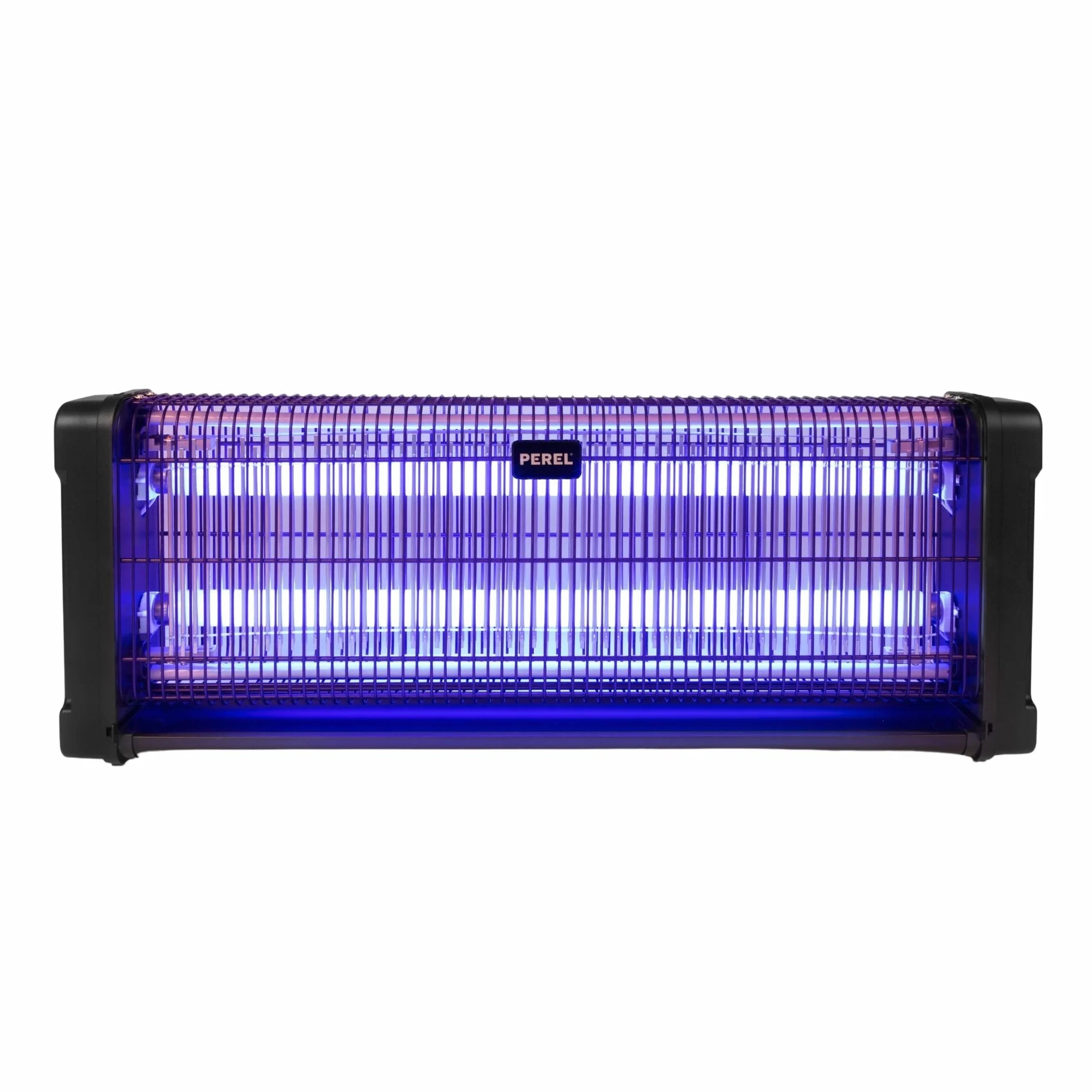 Perel Mata Insectos UV eléctrico Interior, Rejilla 2800V, Aparato silencioso con Bandeja metálica extraíble, Cobertura 150 m², Control sin químicos