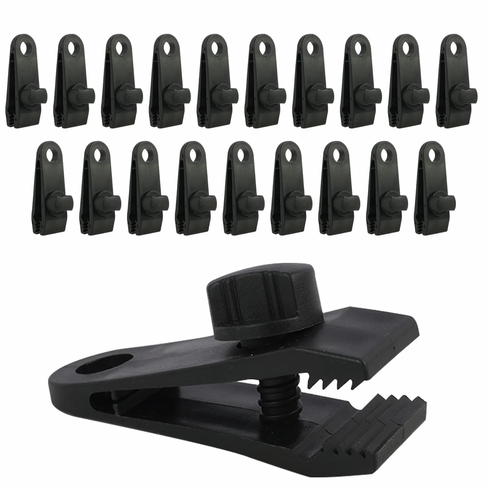 Sujeciones resistentes para lona antiviento con cierre de pinzas de cocodrilo 20 PCS