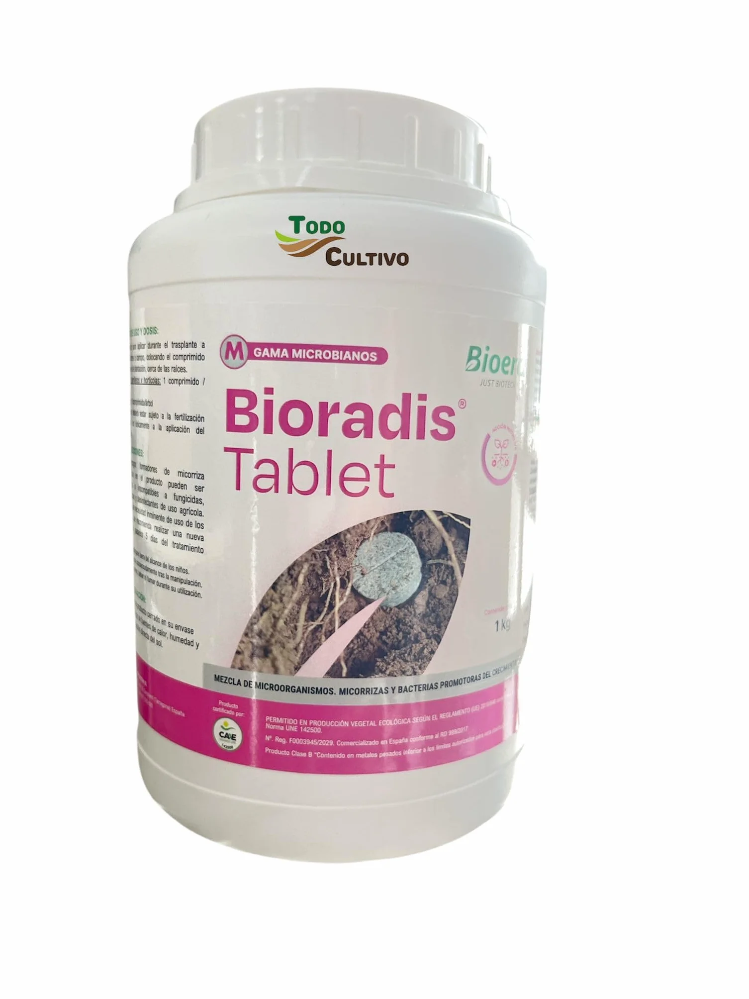 Bioradis Micorrizas en pastillas y bacterias enraizantes 250 uds 1kg