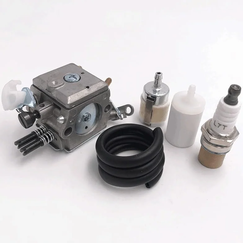 Piezas de herramientas de jardinería Kit de bujías de manguera de filtro de combustible de carburador HUNDURE apto for HUSQVARNA 372 371 365 362 piezas de repuesto de motosierra de Gas 503470501 50362