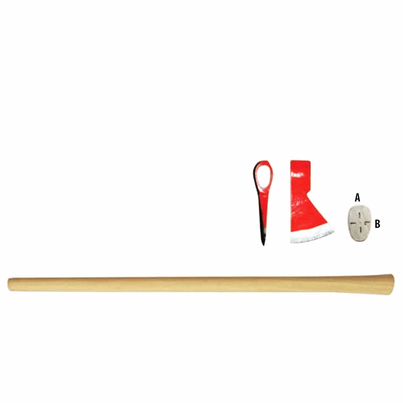 Tradineur Mango de madera para hacha 100 x 6 x 3,5 cm Repuesto