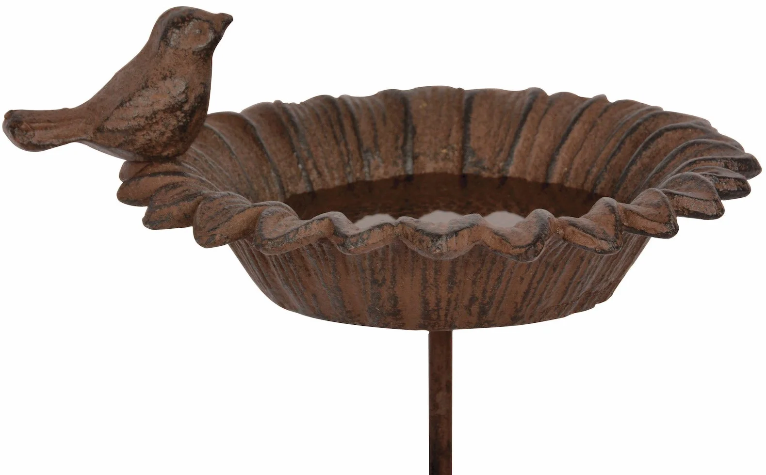 Esschert Design Fallen Fruits Bañera de Hierro Fundido para pájaros en Forma de Girasol