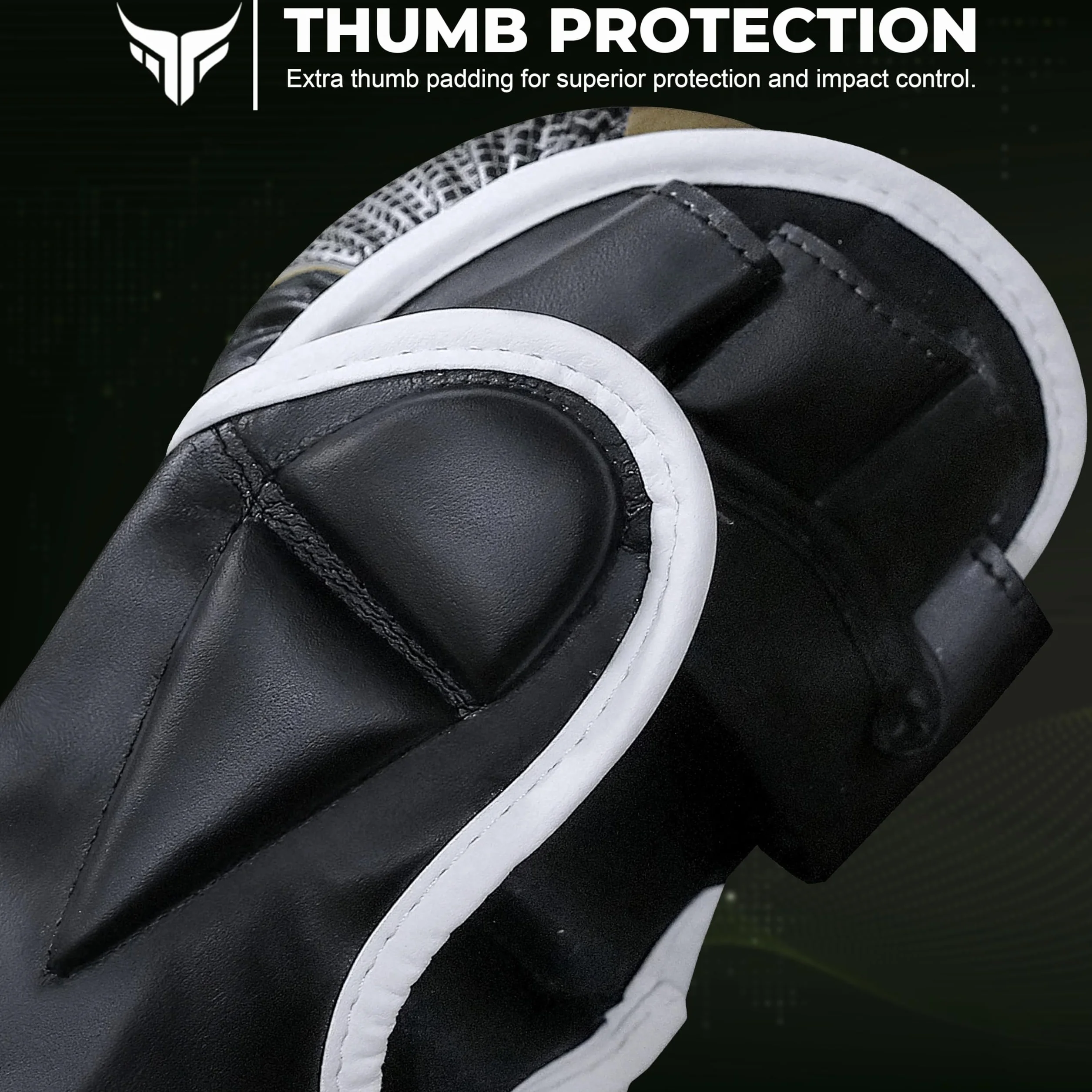 Mytra Fusion Guantes MMA Palma Abierta Muñequera Ajustable Sparring Grappling Kickboxing