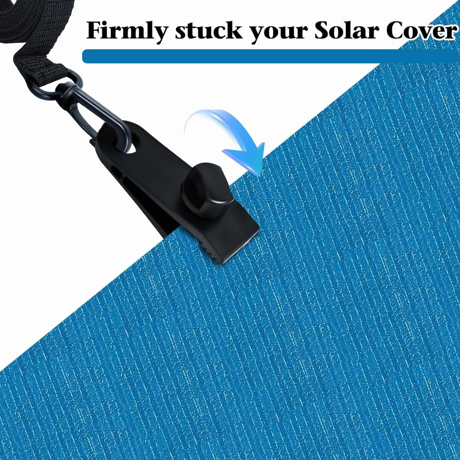 Kit de Fijación de Carrete de Cubierta Solar, Bandas de Sujeción, 10 Piezas