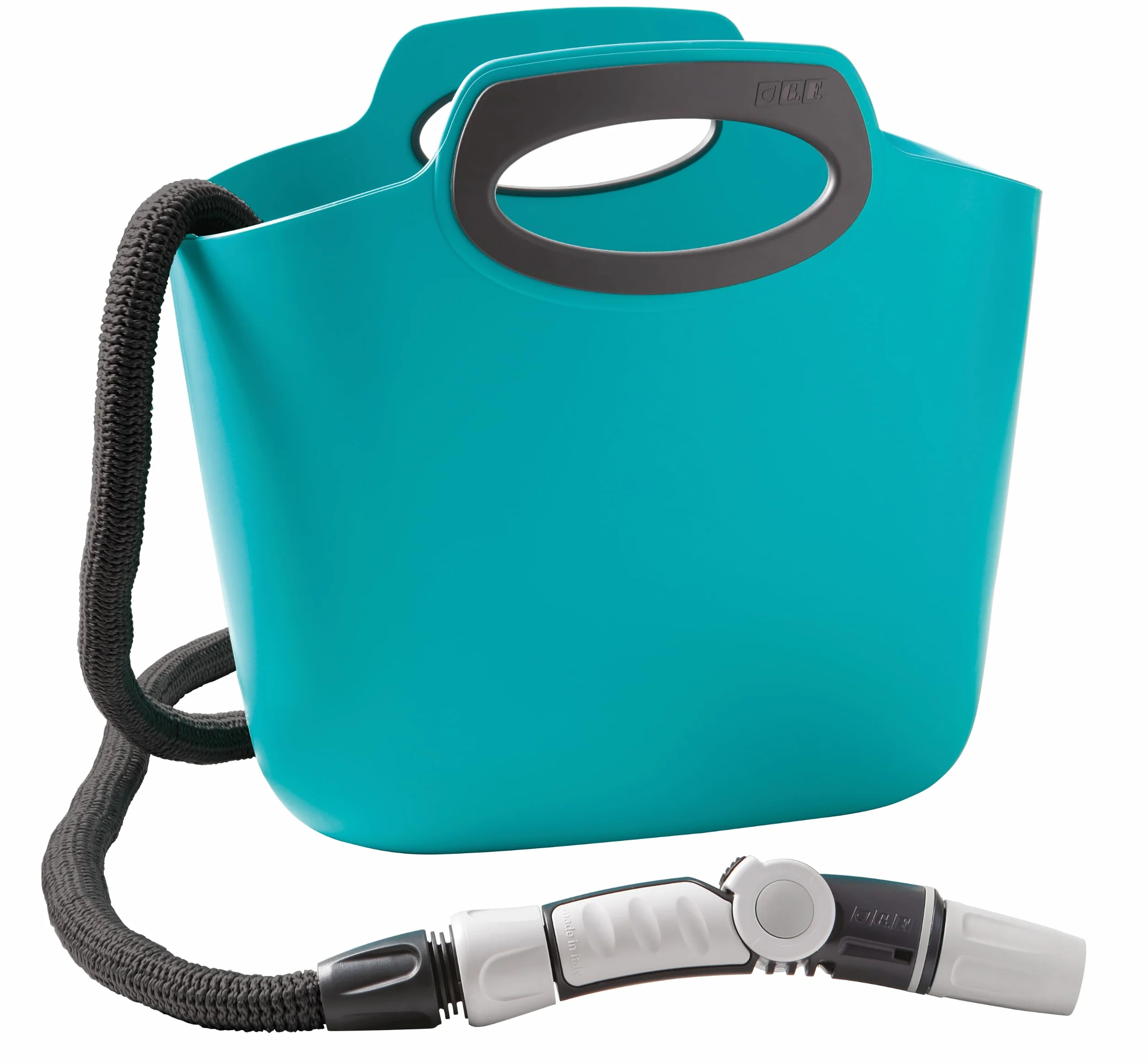 GF Garden Aquapop Manguera Extensible 30 Metros, con Kit, para Riego de Jardines, Macetas, Balcones, Terrazas y Galerías, Azul