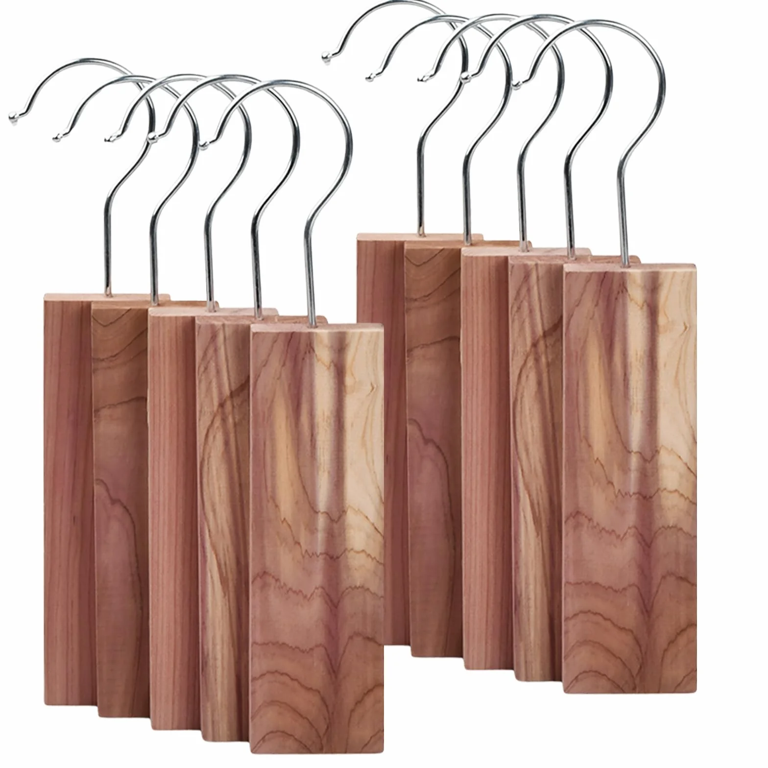 Antipolillas para Ropa y Armario de Cedro Natural - Kit de Bloques Colgantes con Fragancia Aromática, Protección contra Insectos y Absorción de Humedad