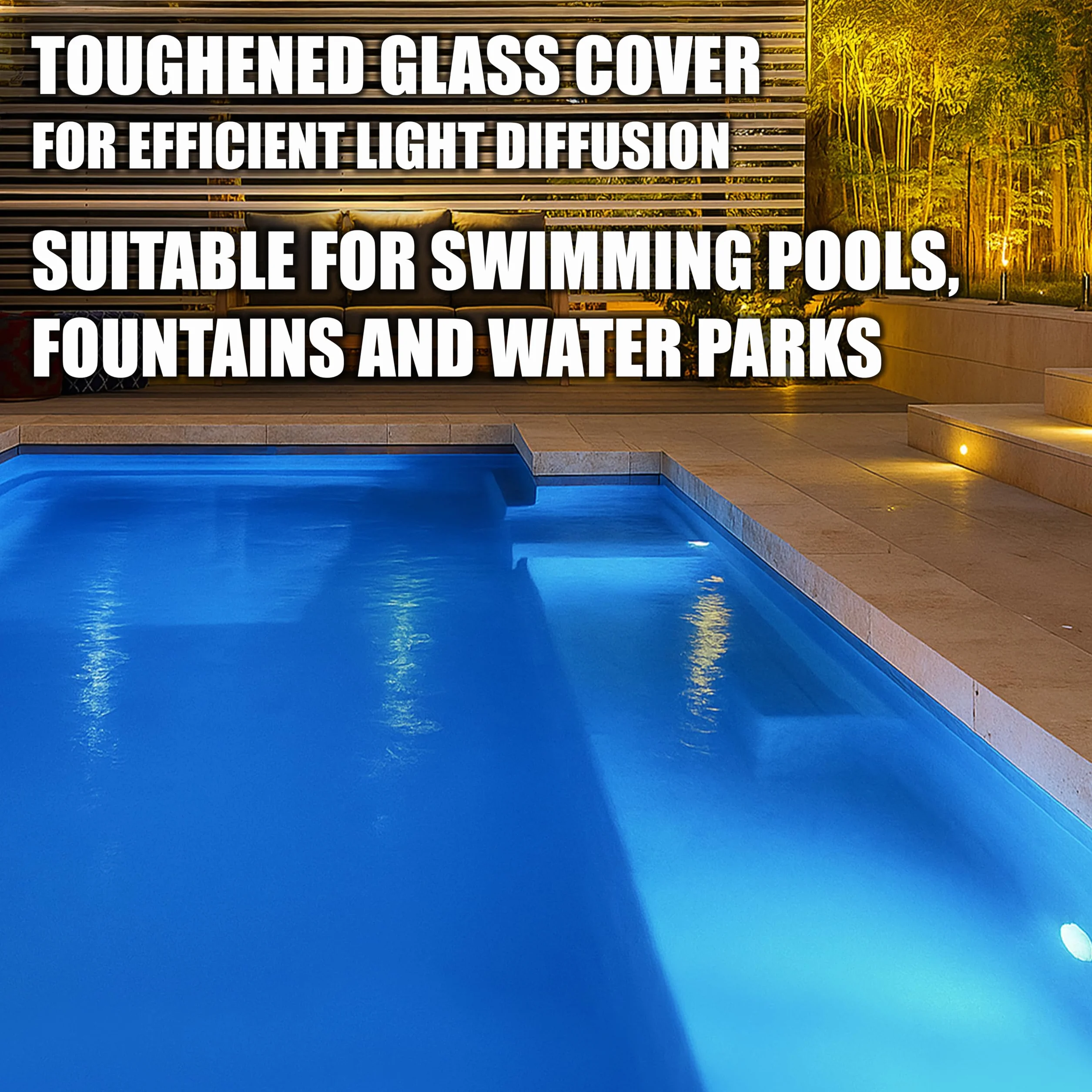 V-TAC Lámpara LED para Piscina 12W PAR56 1260 Lúmenes IP68 Blanco Frío