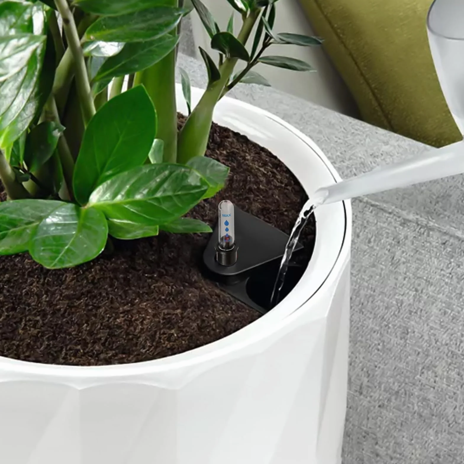 Indicador de nivel de agua para plantas, 12 unidades, plástico
