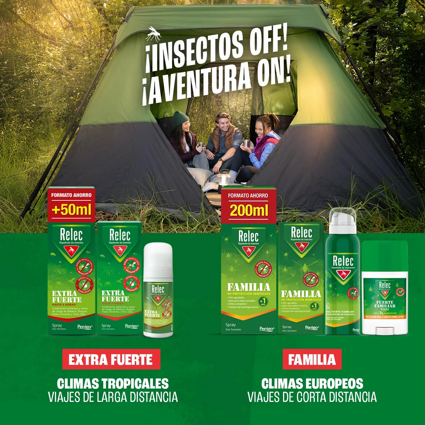 Relec Extra Fuerte Spray Antimosquitos 125ml Repelente Mosquitos Tigre Protección Picaduras
