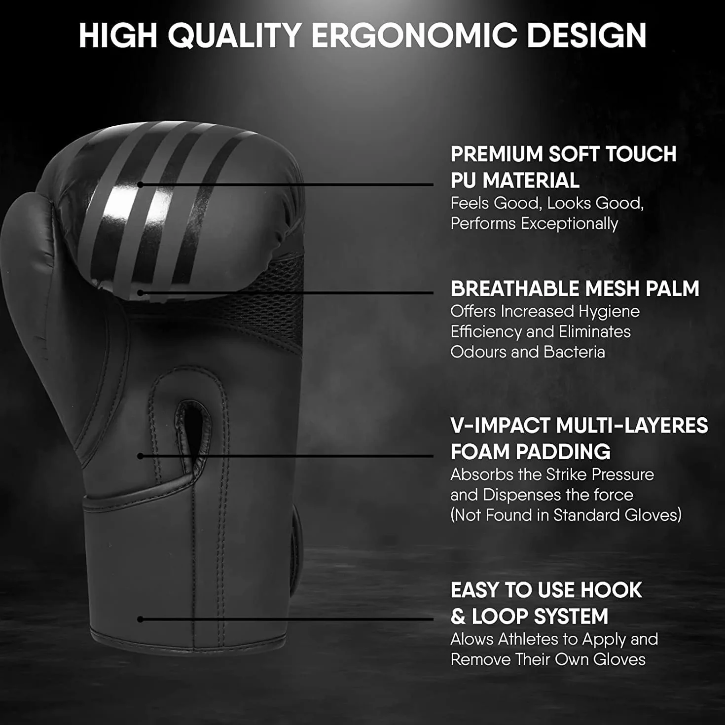 WFX Guantes de boxeo de cuero para artes marciales mixtas, sparring, kickboxing