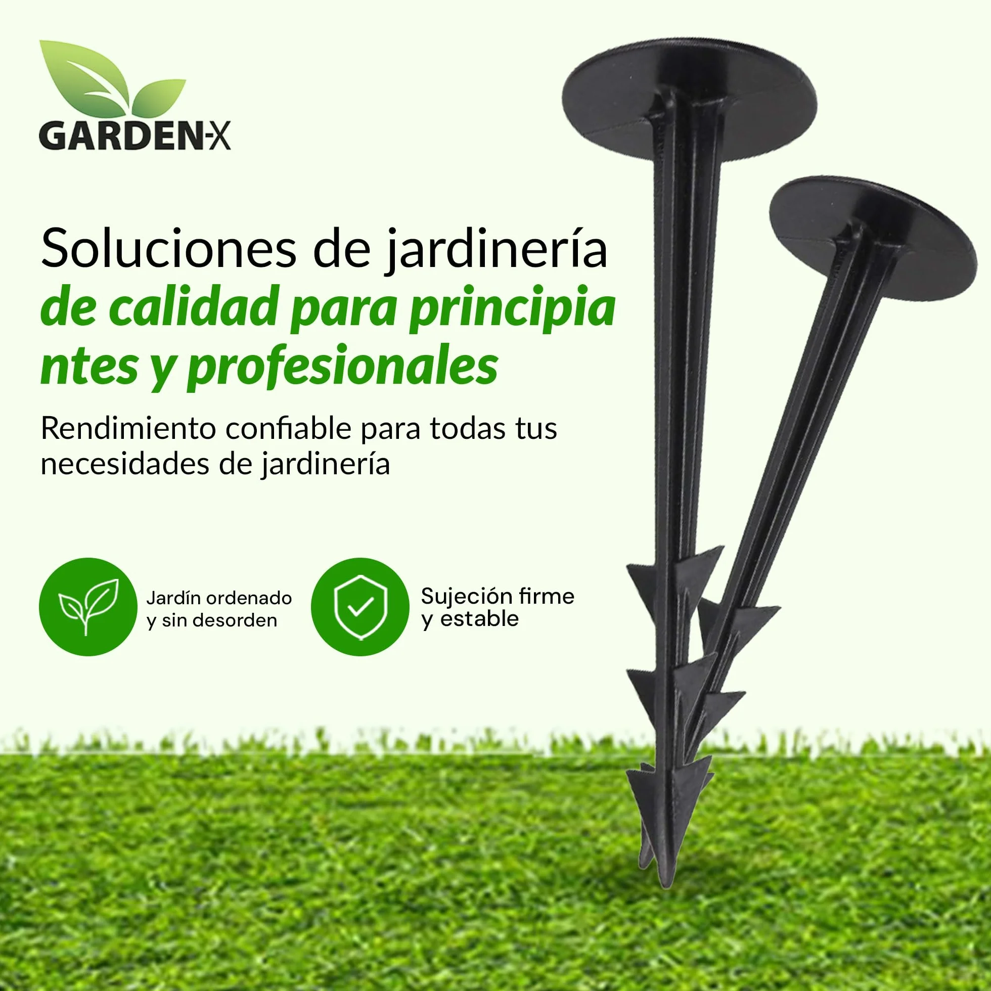 GARDENIX 1000 Unidades terrapeg Anclajes para Suelo piqueta