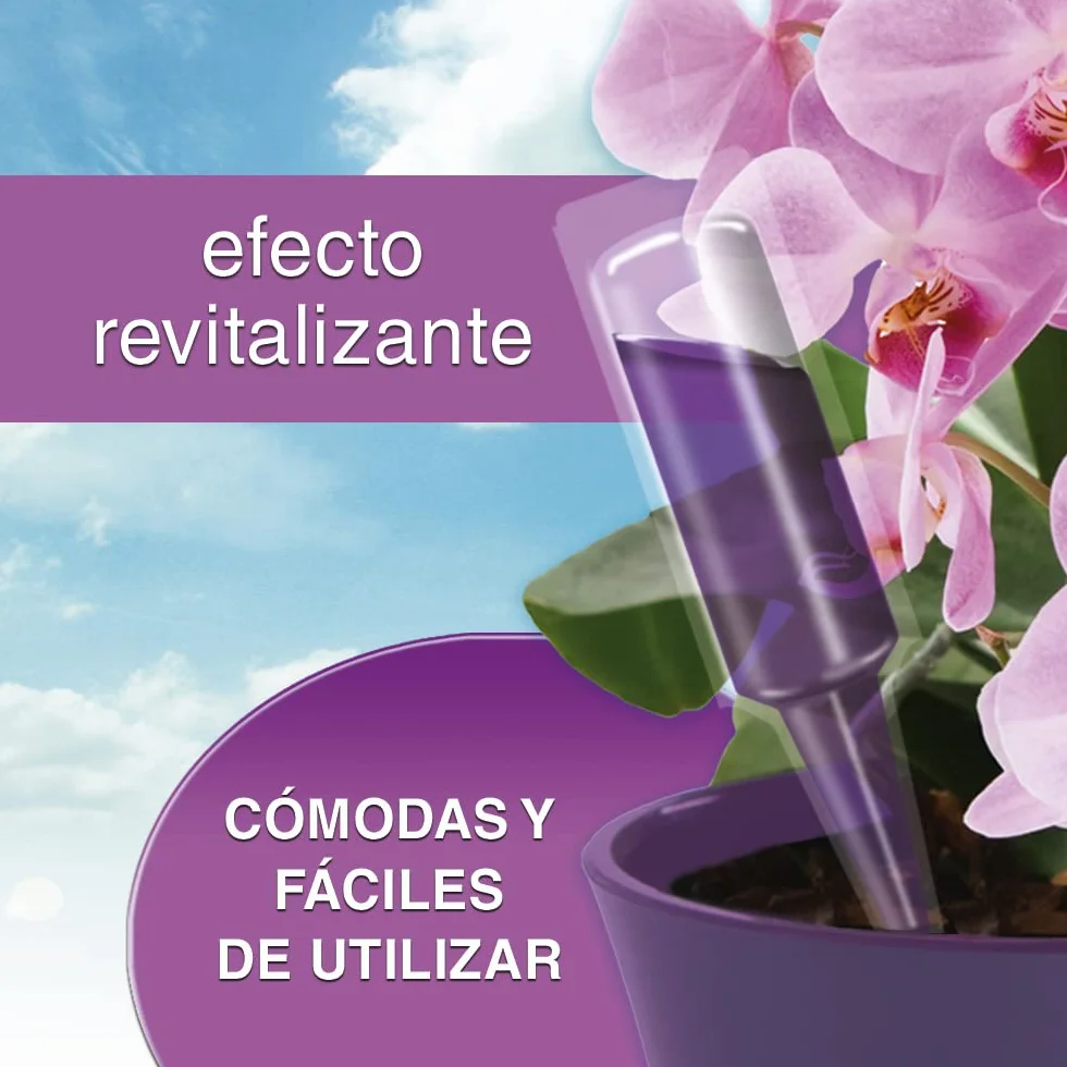 Flower Gotas Multinutrientes para Orquídeas 40 ml Paquete de 2 Abono Monodosis