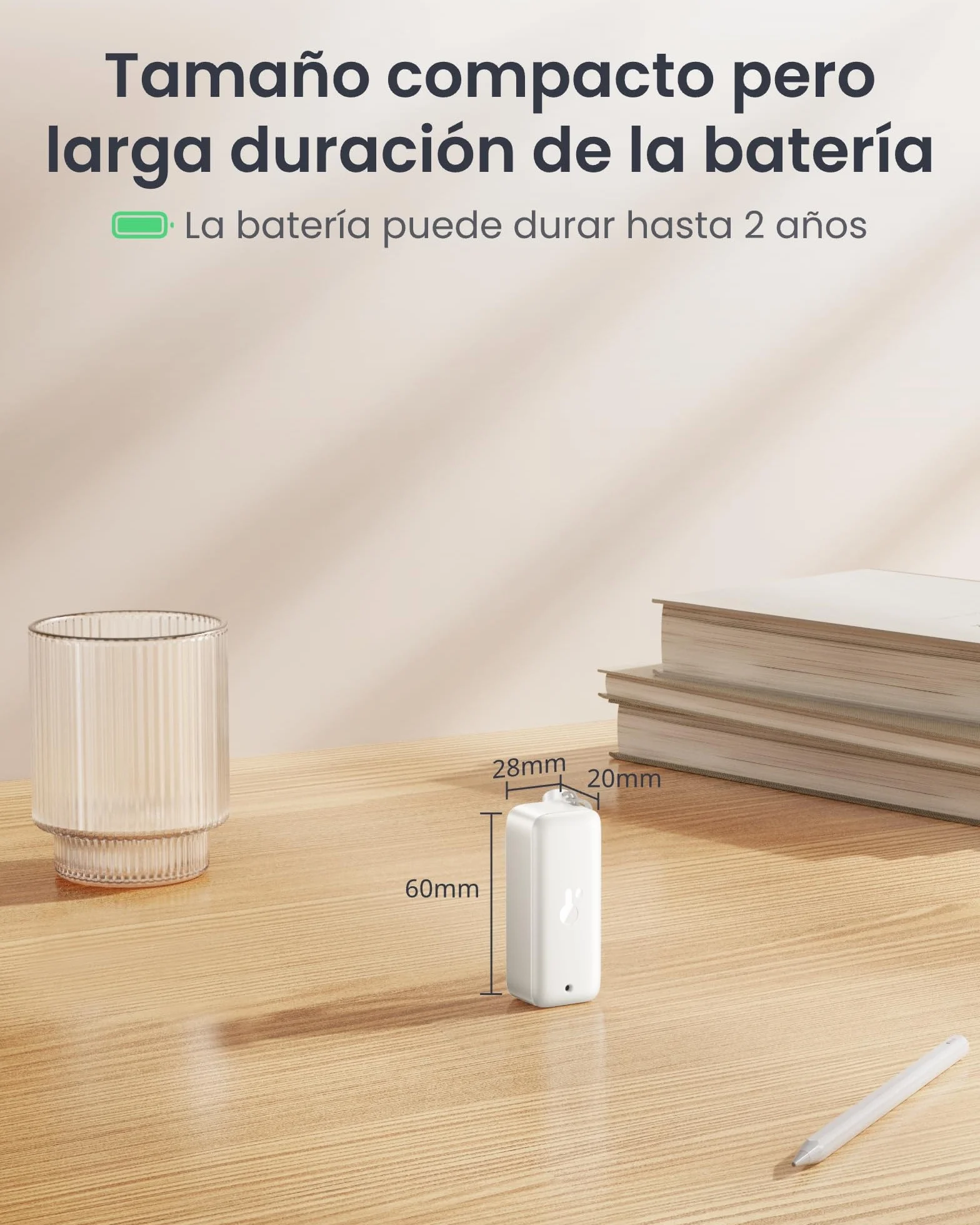 SwitchBot Termómetro Higrómetro de Exterior IP65, 100m Bluetooth, Sensor de Humedad Absoluto, 2 años de Batería