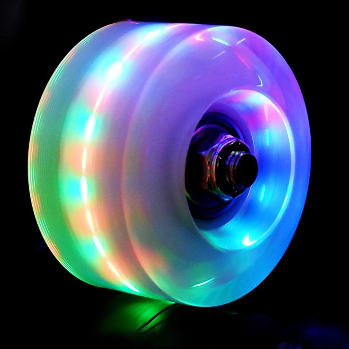 Rodillo con Luz LED, Ruedas para Patines con Flash, Paquete de 4 Luces Luminosas para Patinaje