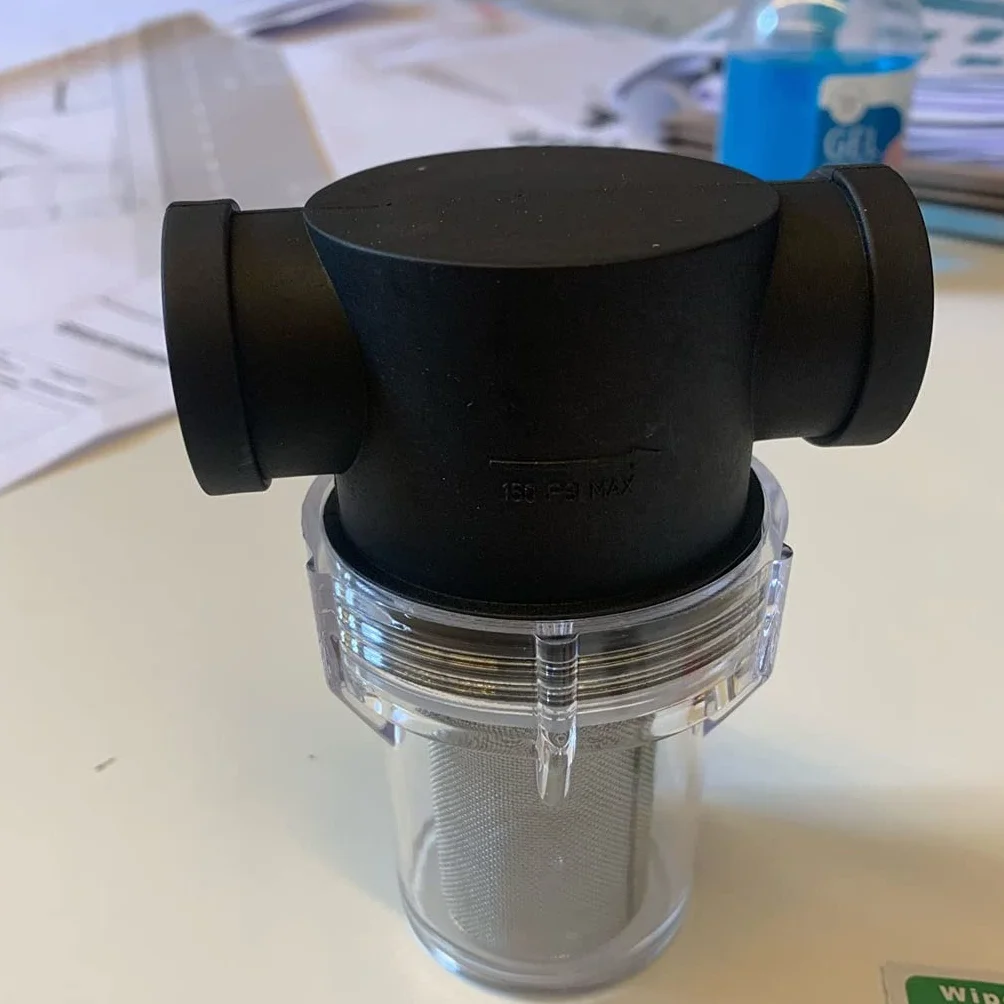 Filtro de Succión de Bomba de Agua, 1 Filtro de Malla en línea for tuberías de riego de Alto caudal.(0.5 Inch)
