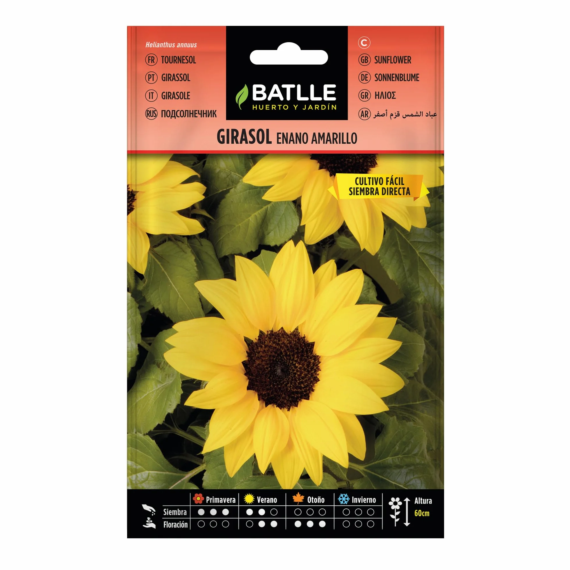 Semillas Batlle Girasol enano amarillo