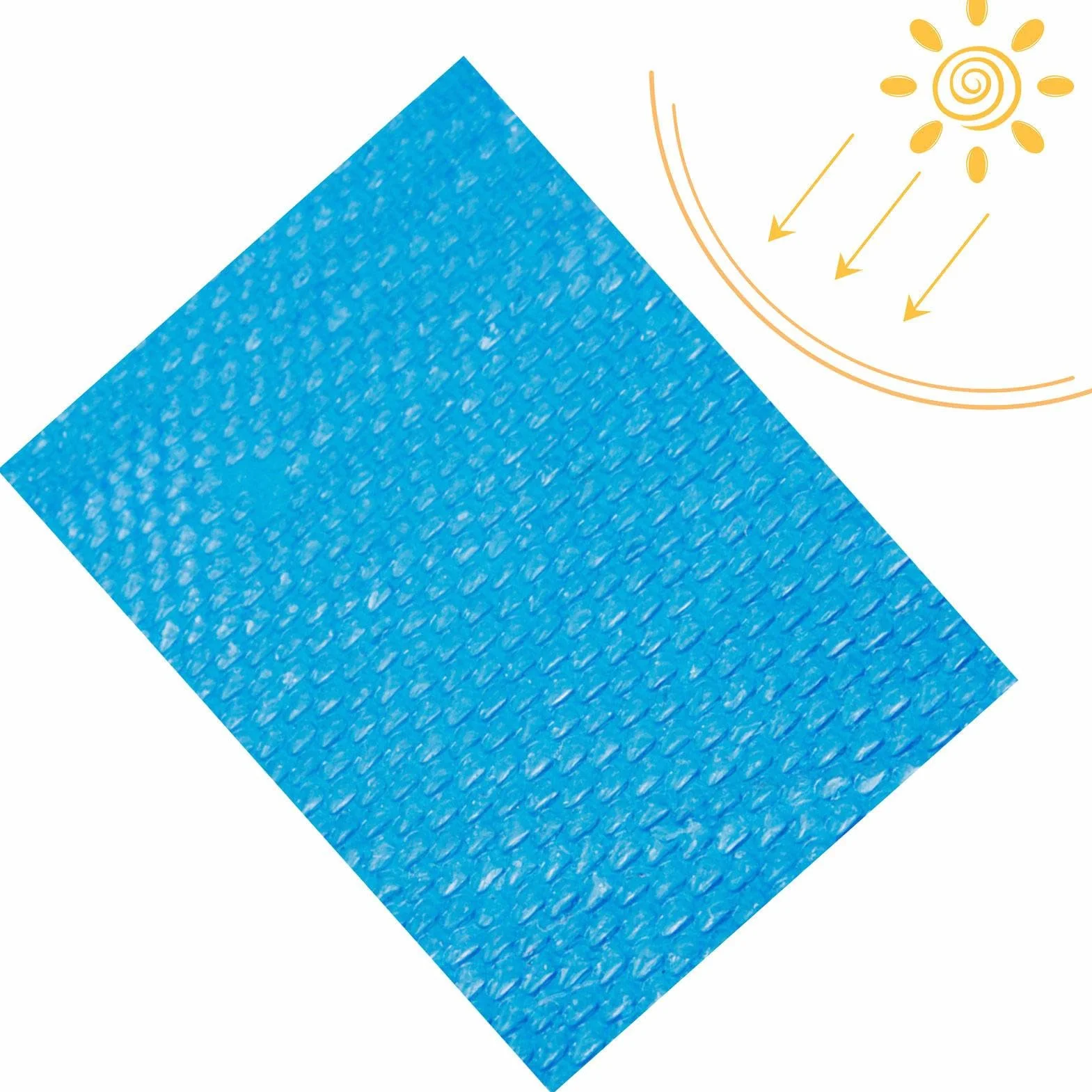 Cobertor Solar Piscina 260x170cm Plástico Burbujas Cubierta Solar Rectangular Redonda Impermeable