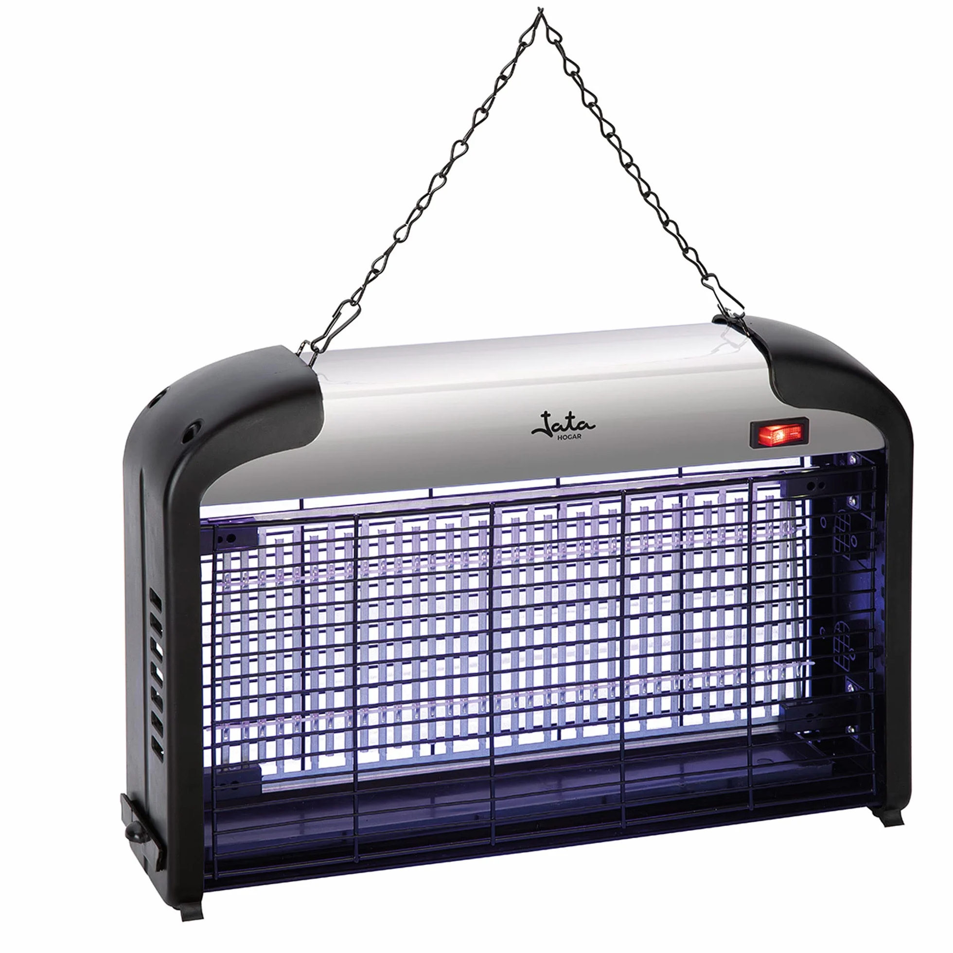 JATA HOGAR MELI0620 - Antimosquitos Eléctrico Interior 50 m² con 28 LED UV, Mata Mosquitos Silencioso con Mando a Distancia, Bandeja Extraíble, Bajo Consumo, Trampa Insectos para Hogar y Negocio